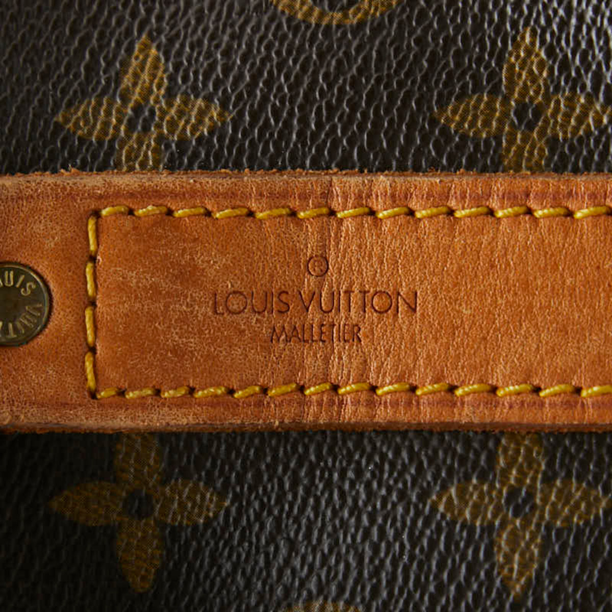 Louis Vuitton Brown Pvc Leather Boston Bag Shoulder Bag (Pre-Owned)