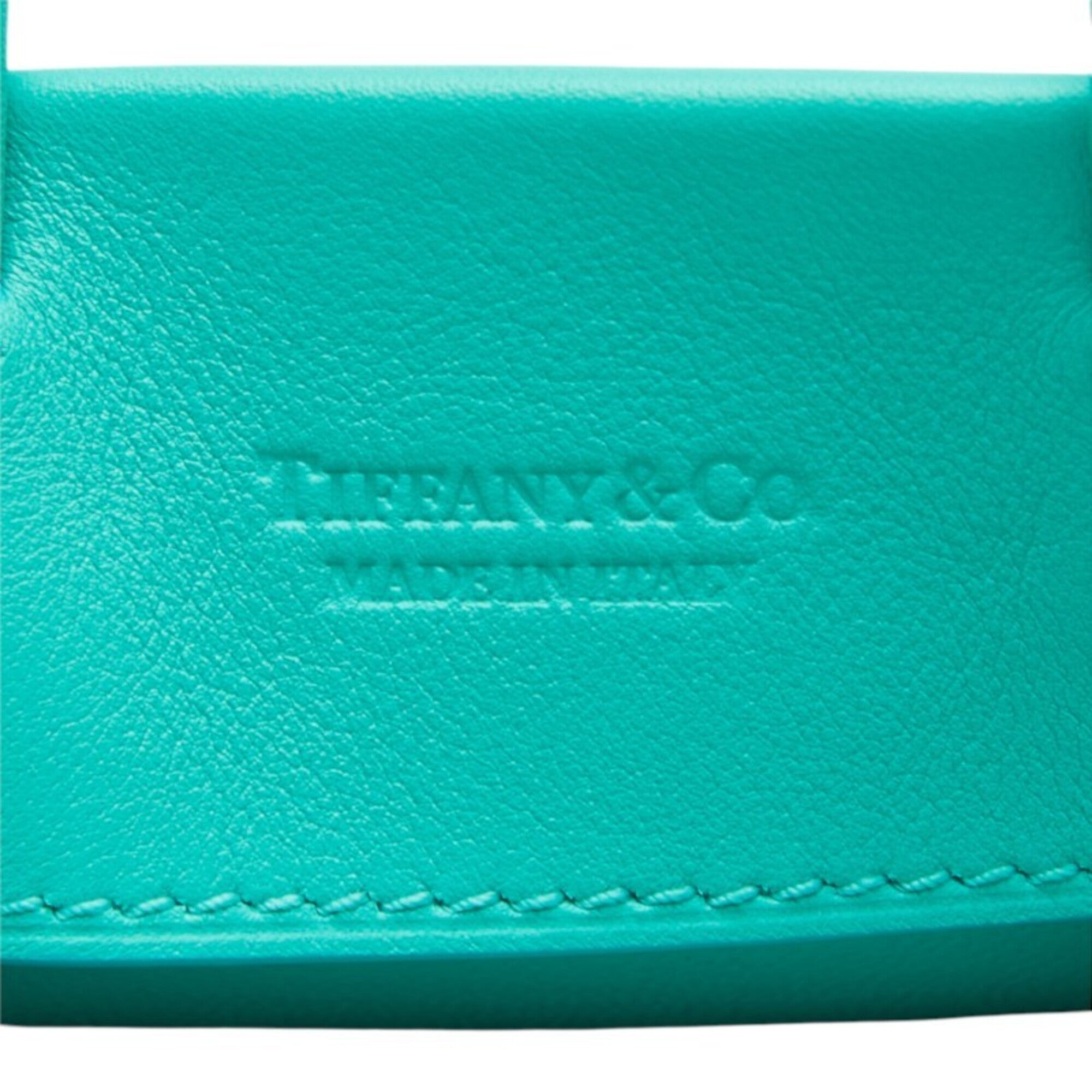 Tiffany Blue Leather Shoulder Bag (Pre-Owned)