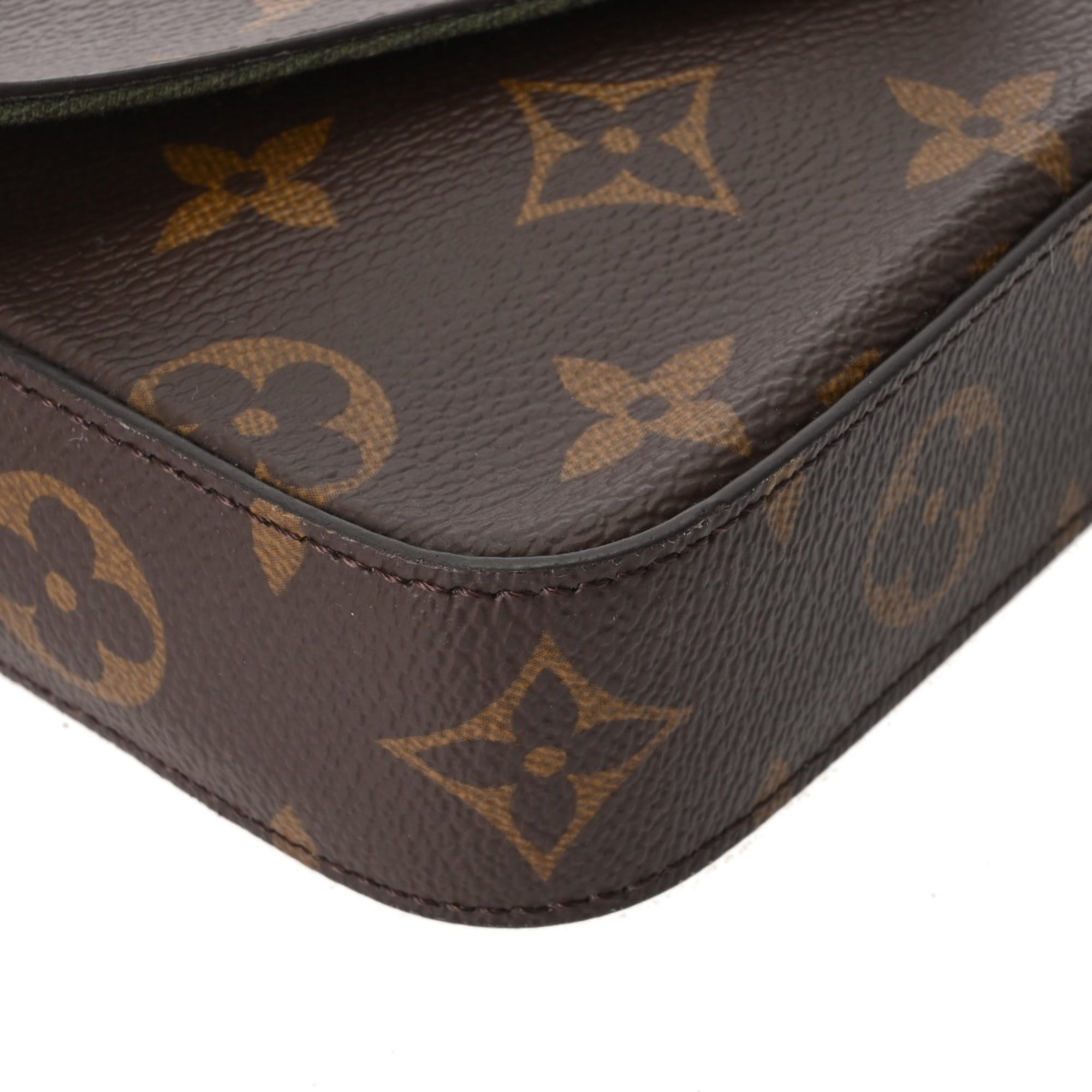 Louis Vuitton Monogram Brown Khaki Monogram Pochette Shoulder Bag (Pre-Owned)