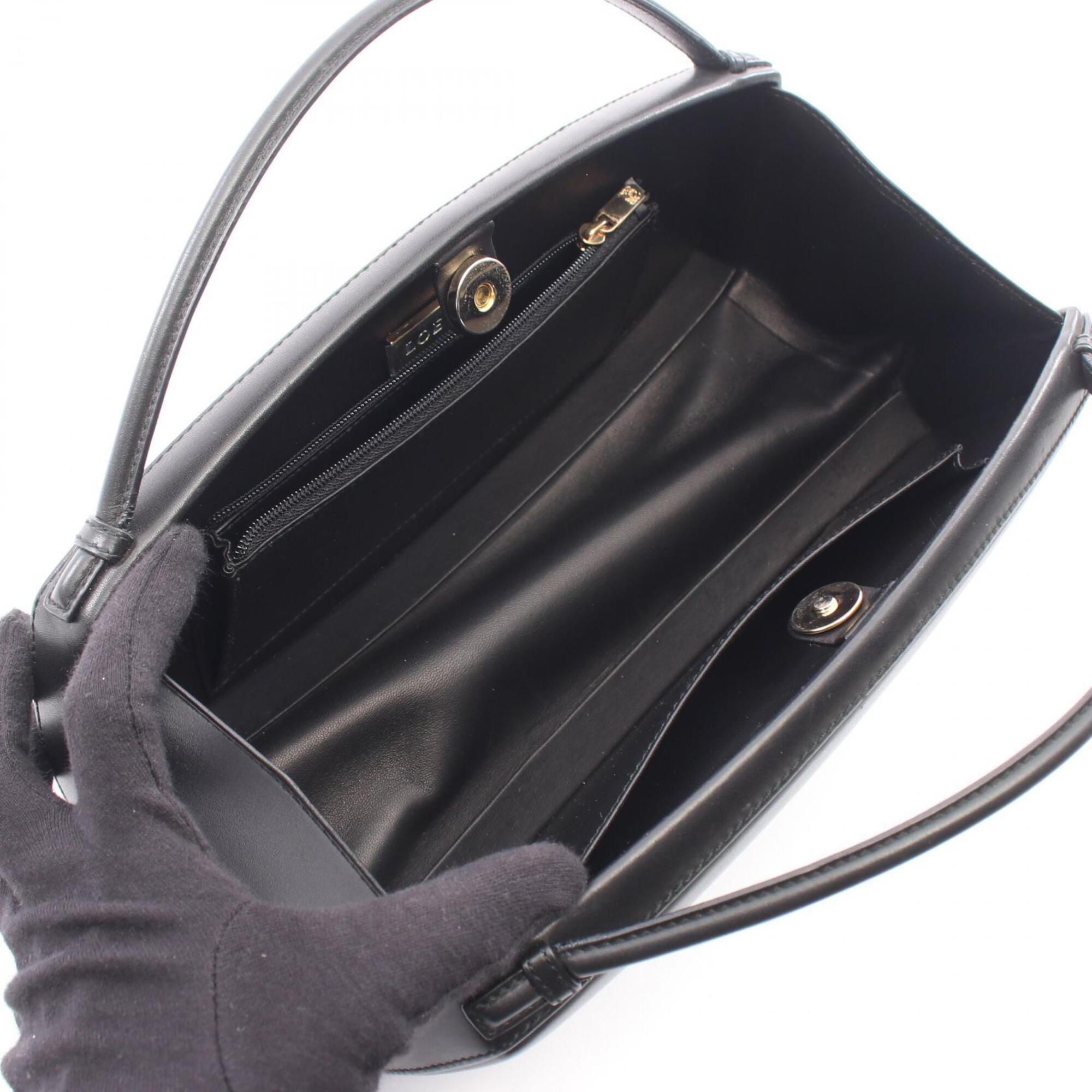 Loewe Black Leather Handbag (Pre-Owned)