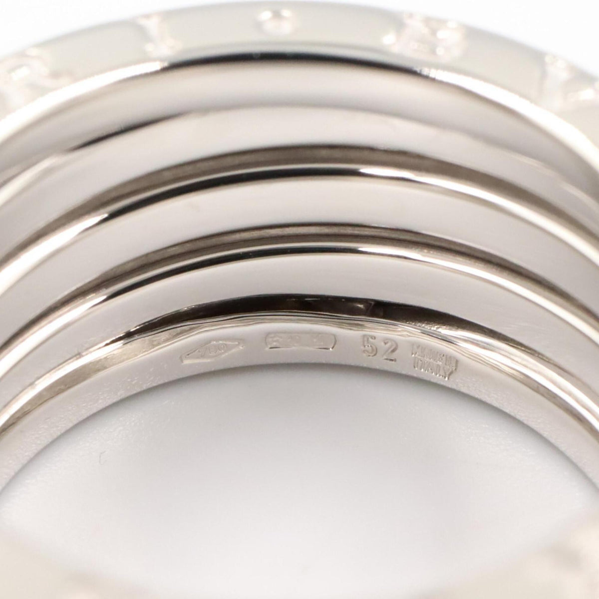 Bvlgari White Gold White Gold (18K) Band Ring (Pre-Owned)