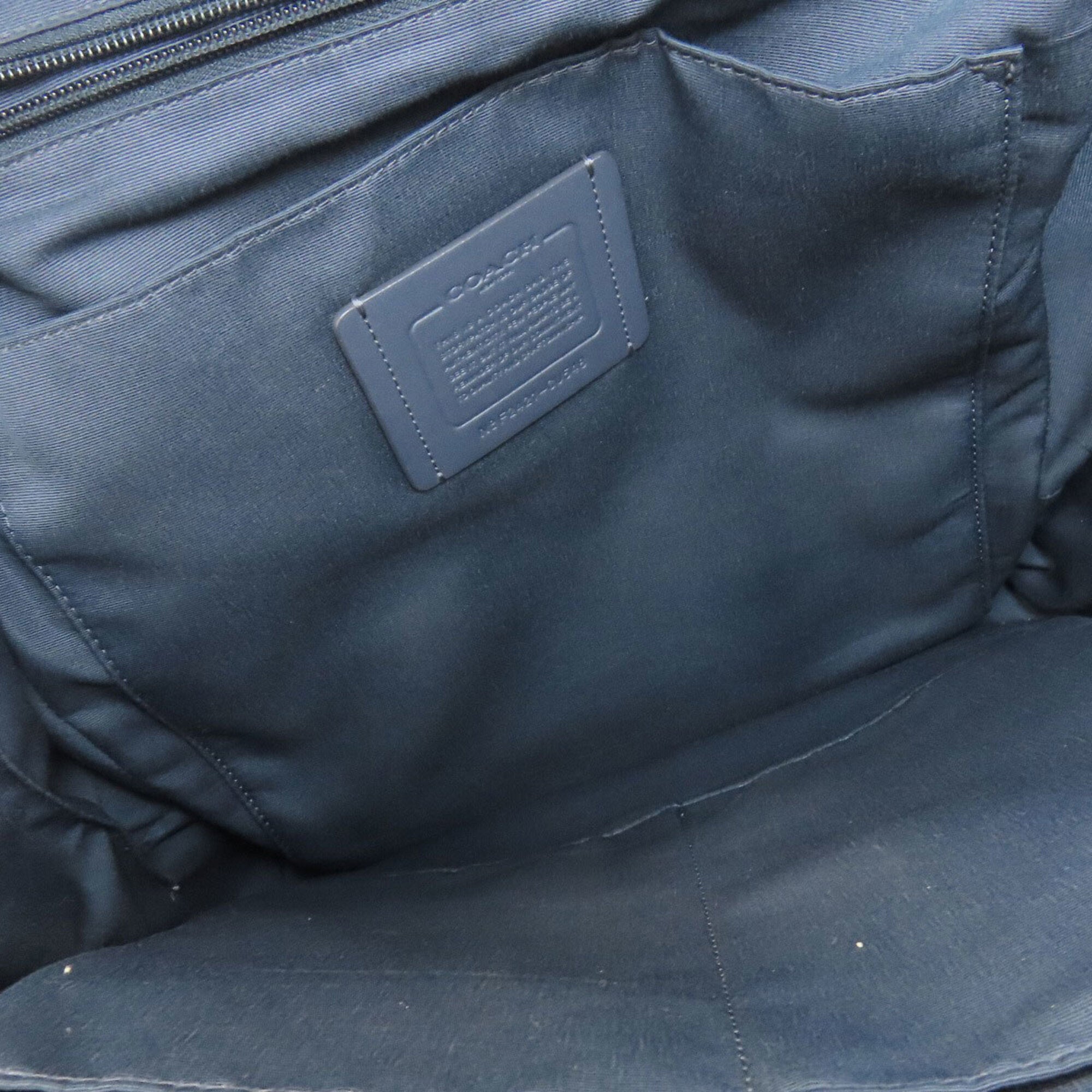 Coach Navy Pvc Backpack (Pre-Owned)
