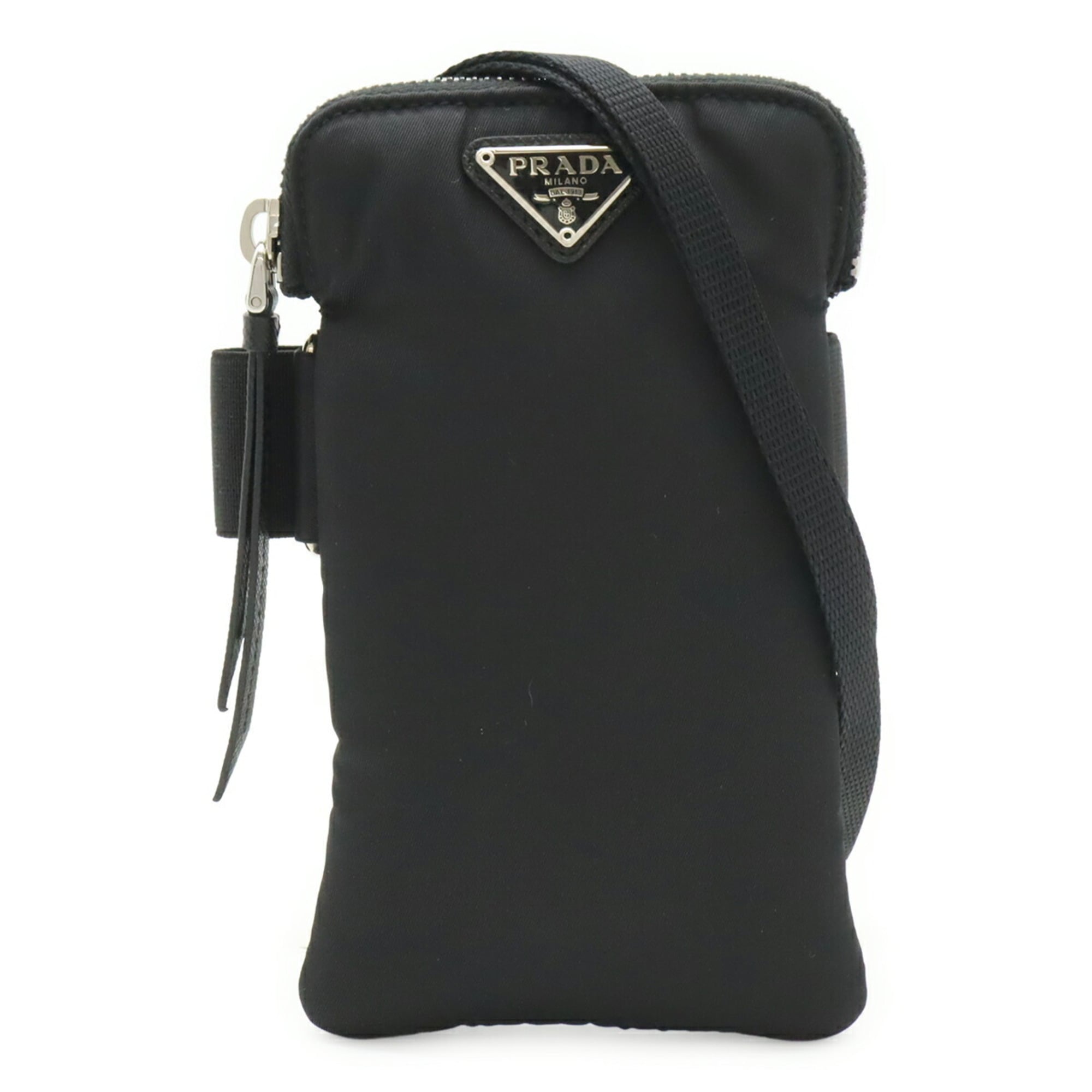Prada Black Nero Nylon Handbag Pouch Shoulder Bag (Pre-Owned)