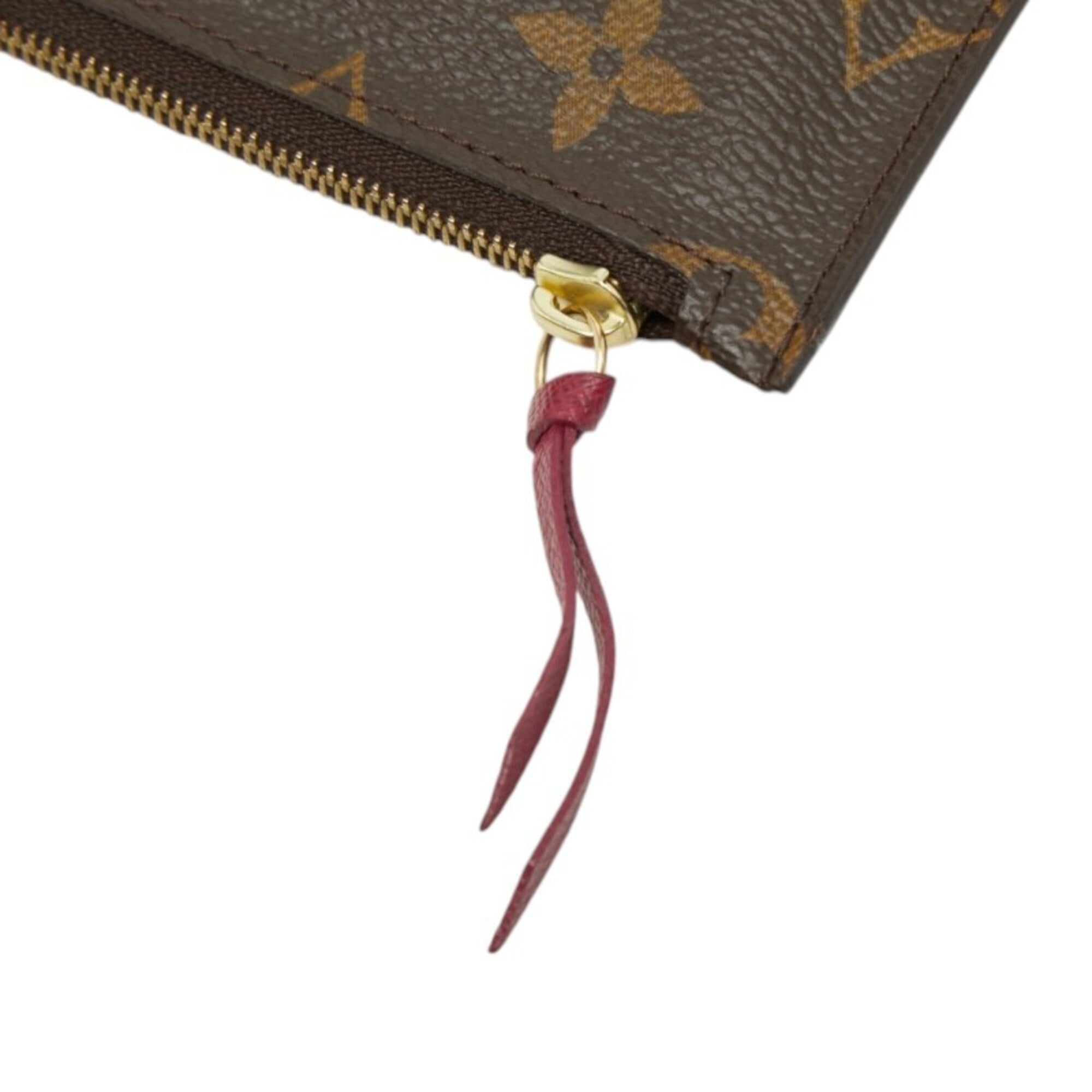 Louis Vuitton Brown Pvc Leather Handbag Pouch (Pre-Owned)