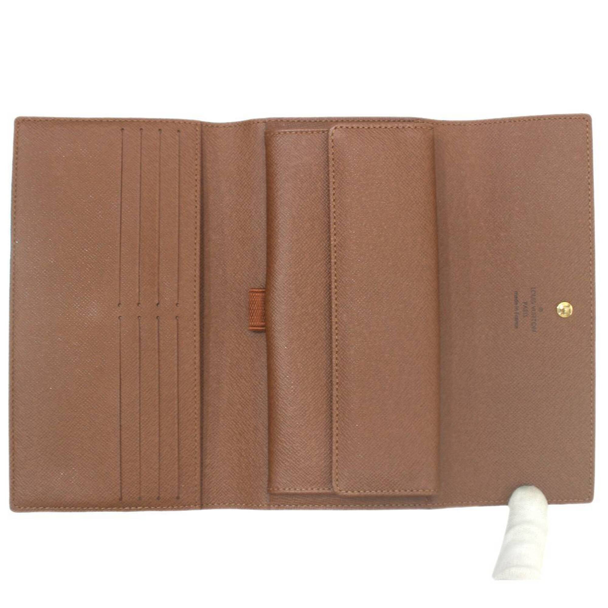 Louis Vuitton Monogram Brown Monogram Long Wallet (Tri-Fold) (Pre-Owned)