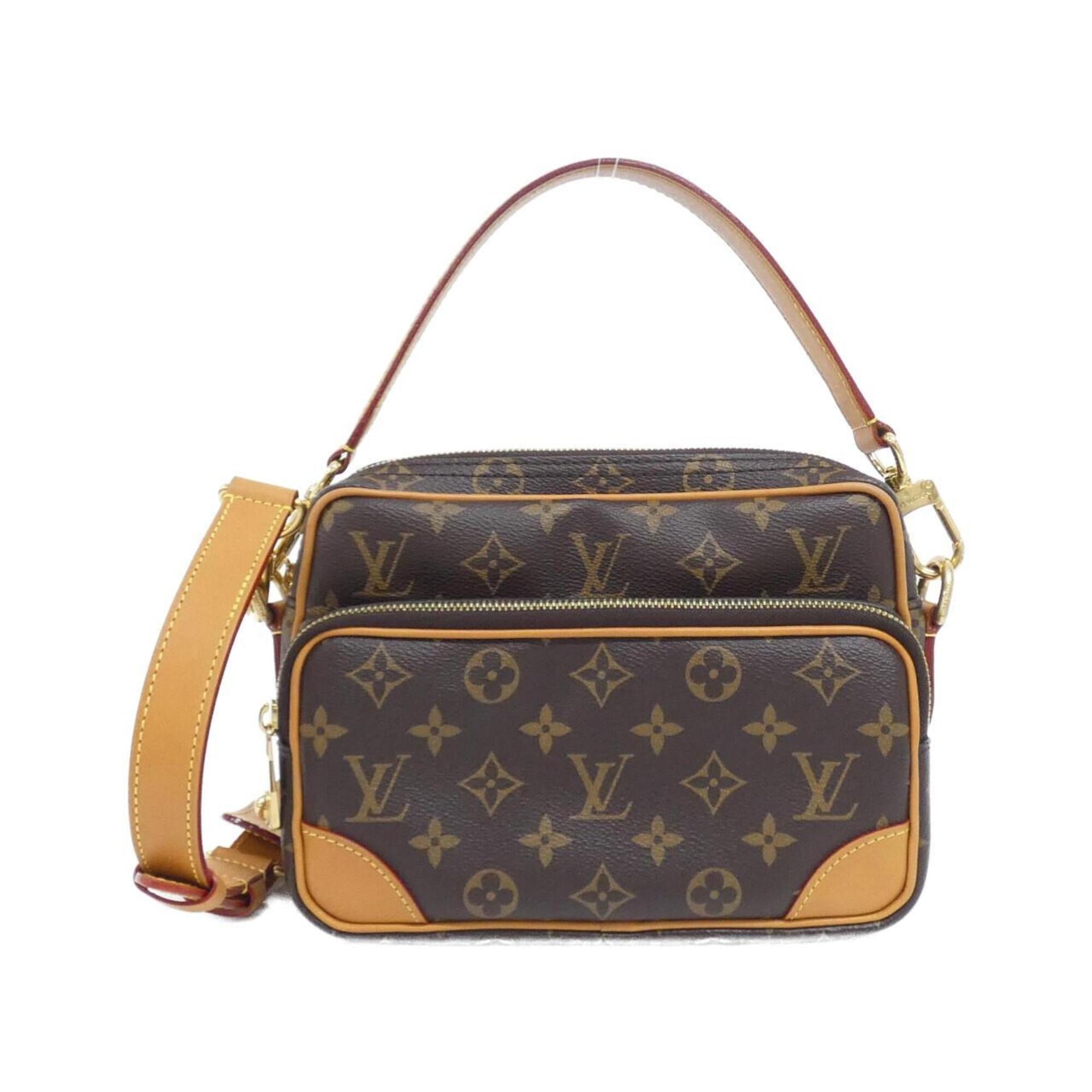 Louis Vuitton Marron Coated Canvas Shoulder Bag (Pre-Owned)