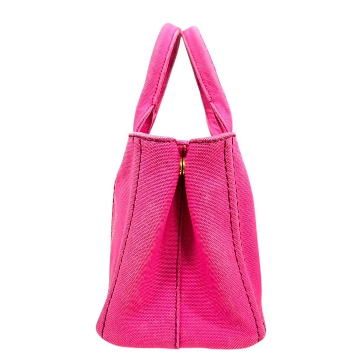 Prada Pink Canvas Shoulder Bag (Pre-Owned)