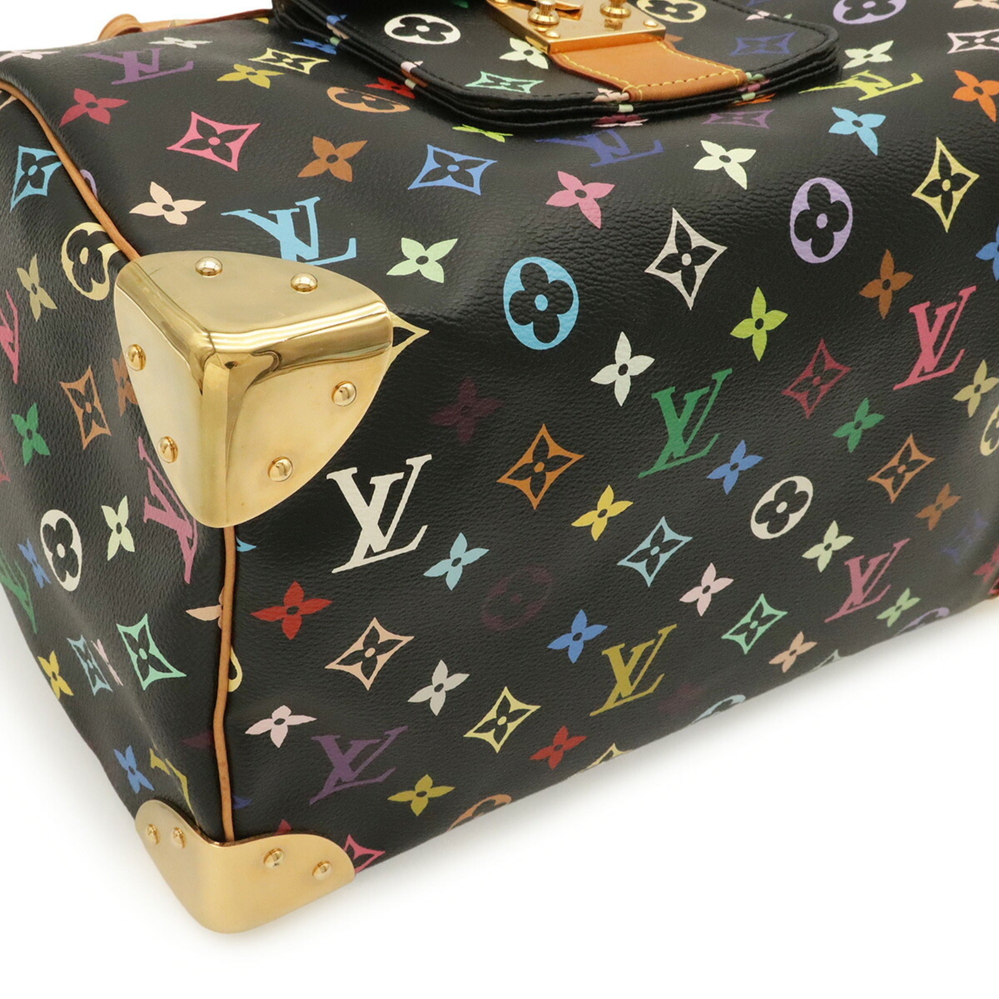 Louis Vuitton Black Monogram Multi-Color Noir Monogram Multicolore Handbag (Pre-Owned)