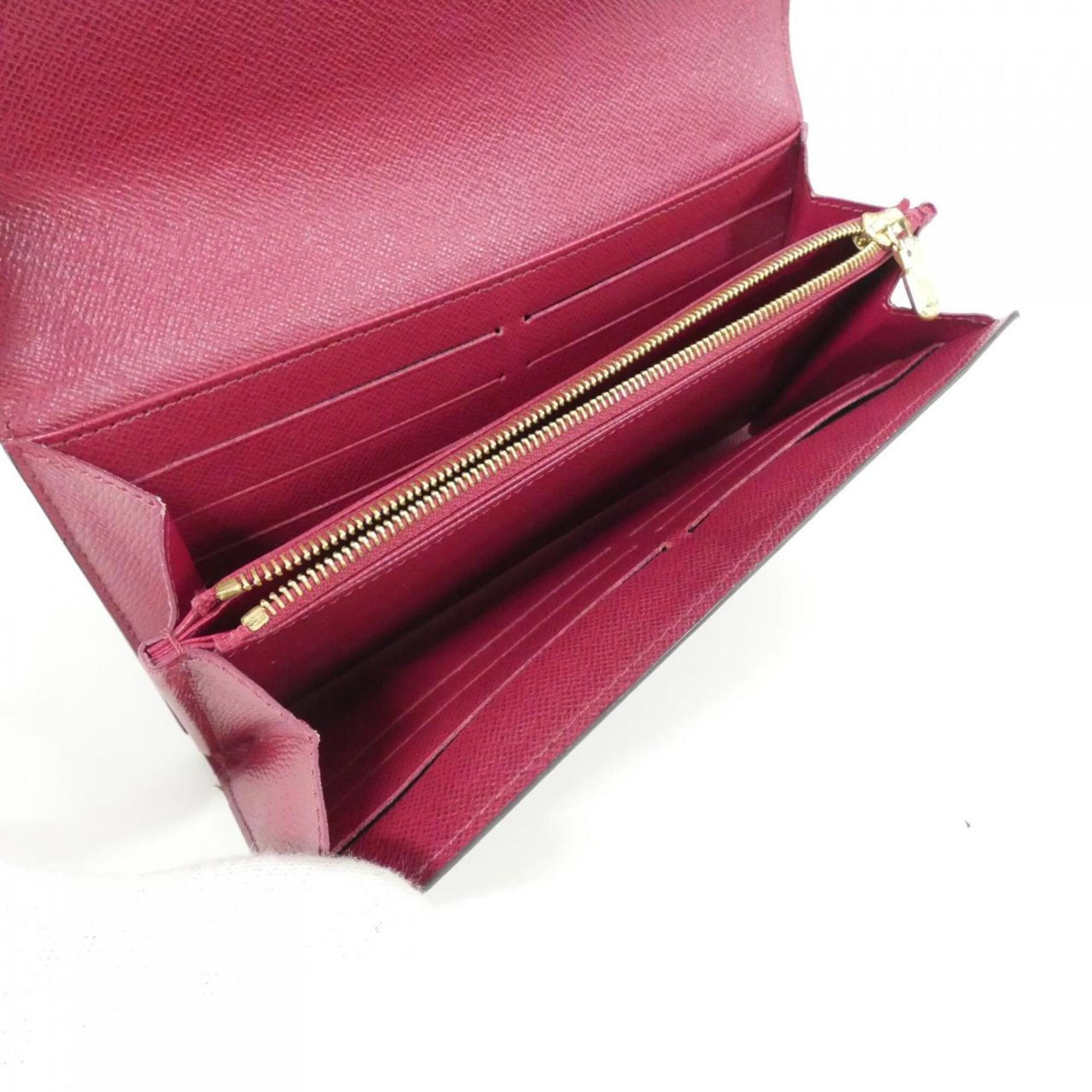 Louis Vuitton Brown Coated Canvas Long Wallet (Bi-Fold) (Pre-Owned)