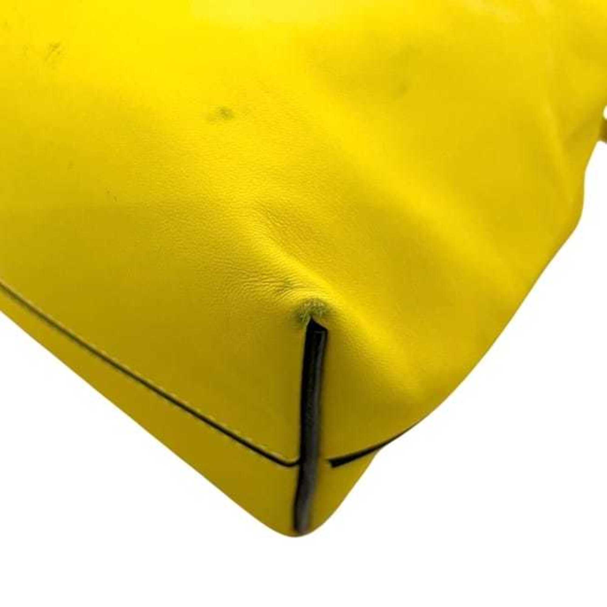 Loewe Yellow Nappa Leather Shoulder Bag Tote Bag (Pre-Owned)