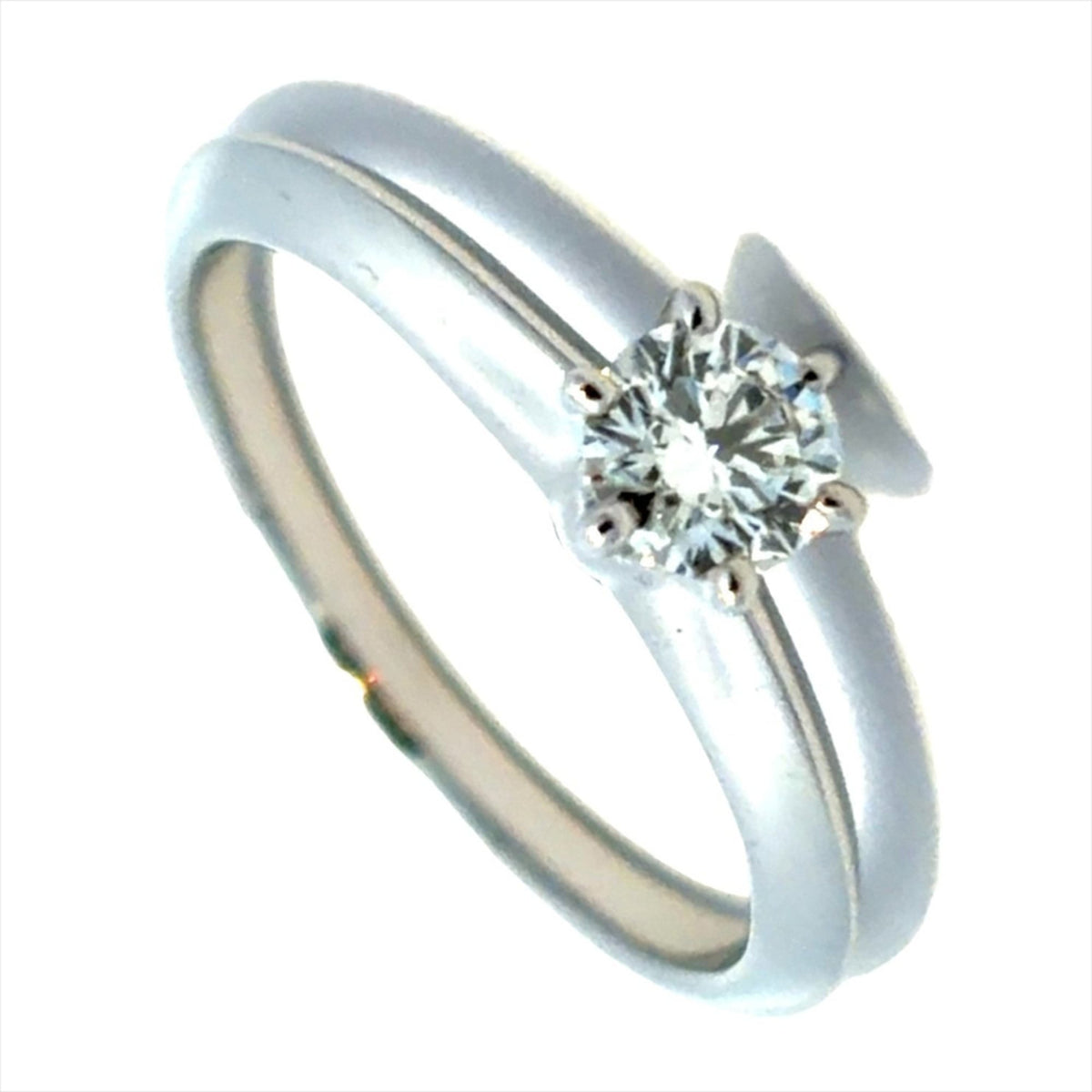 Tiffany Platinum Platinum 950 Band Ring (Pre-Owned)