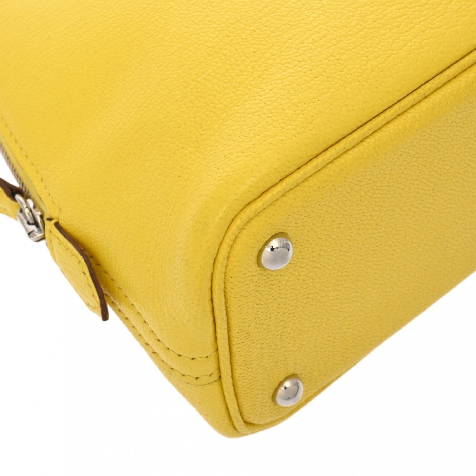 Hermes Lime Chevre Leather Handbag (Pre-Owned)
