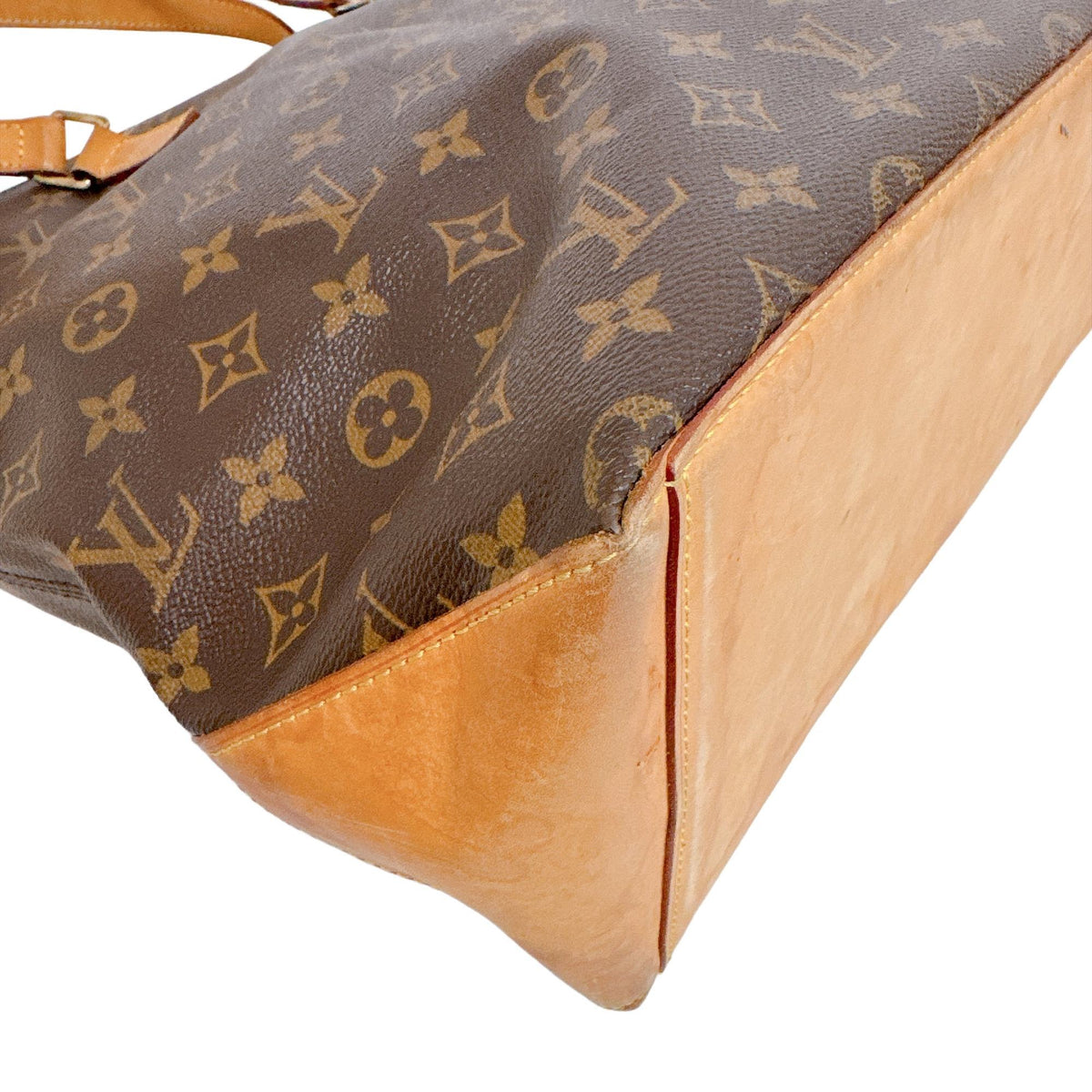 Louis Vuitton Brown Leather Tote Bag (Pre-Owned)