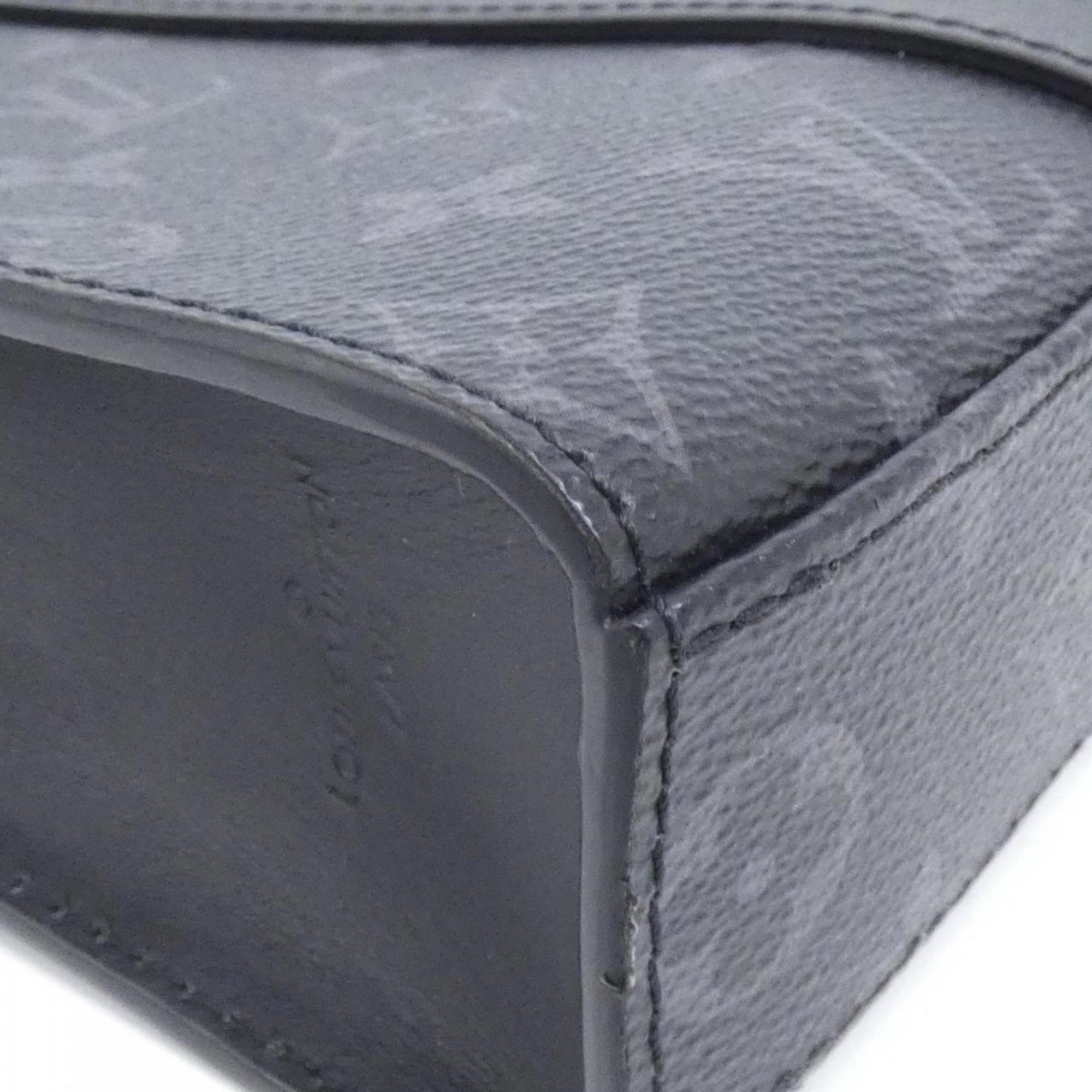 Louis Vuitton Black Coated Canvas Handbag (Pre-Owned)