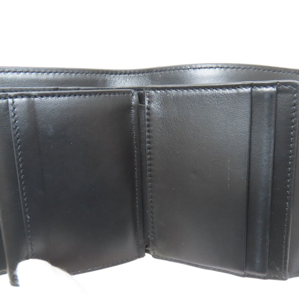 Celine Black Leather Wallet (Tri-Fold) (Pre-Owned)