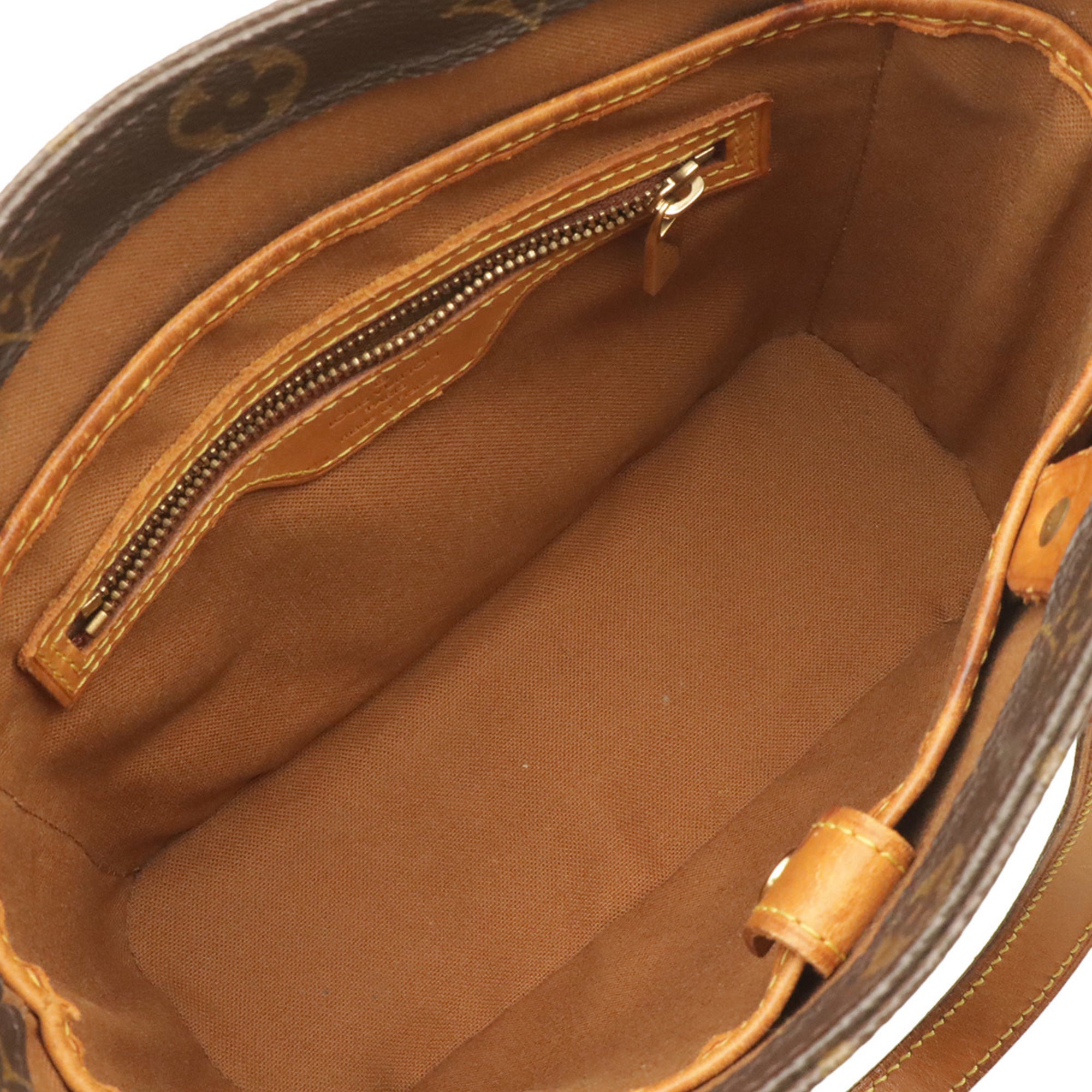 Louis Vuitton Brown Monogram Canvas Handbag Tote Bag (Pre-Owned)