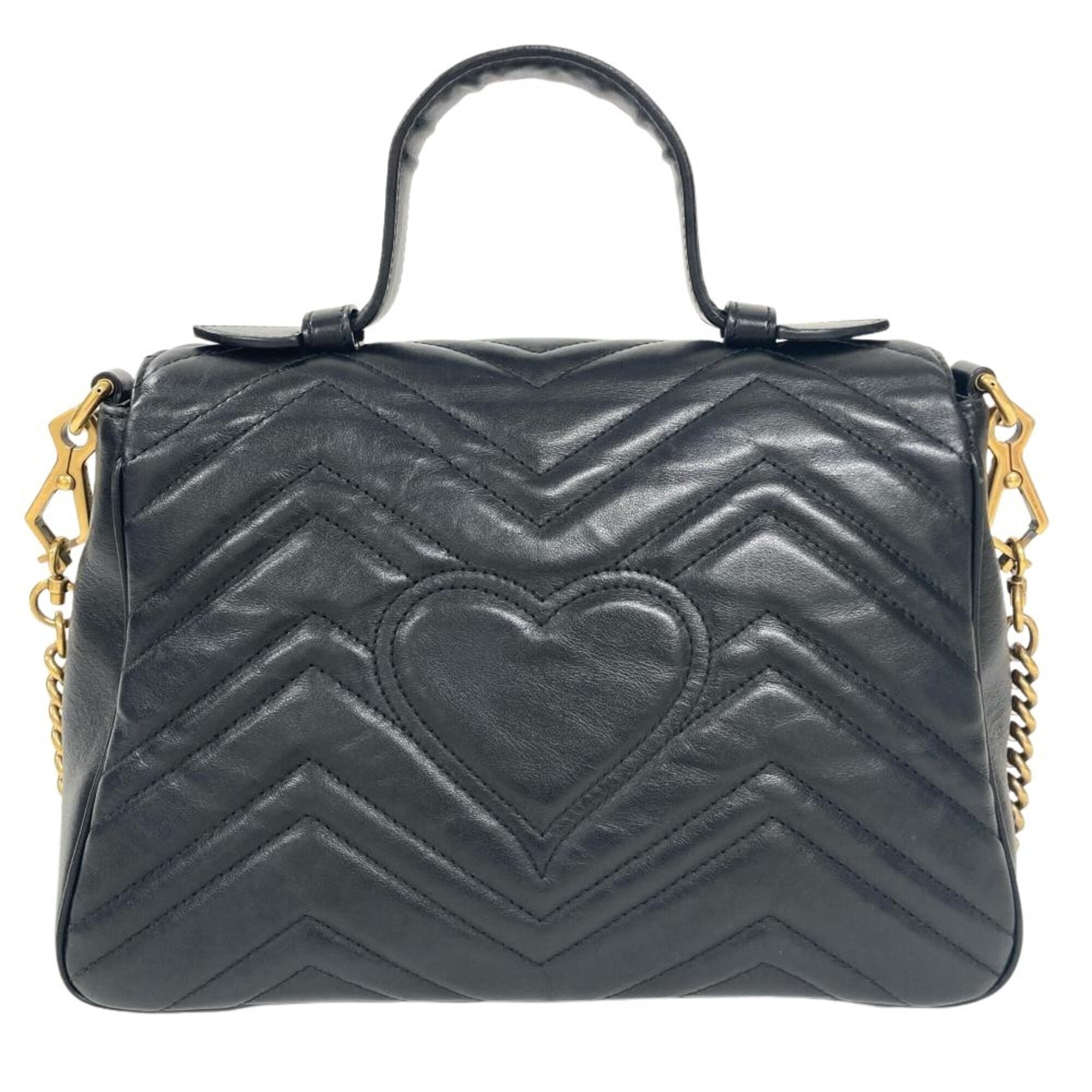 Gucci Black Leather Shoulder Bag (Pre-Owned)