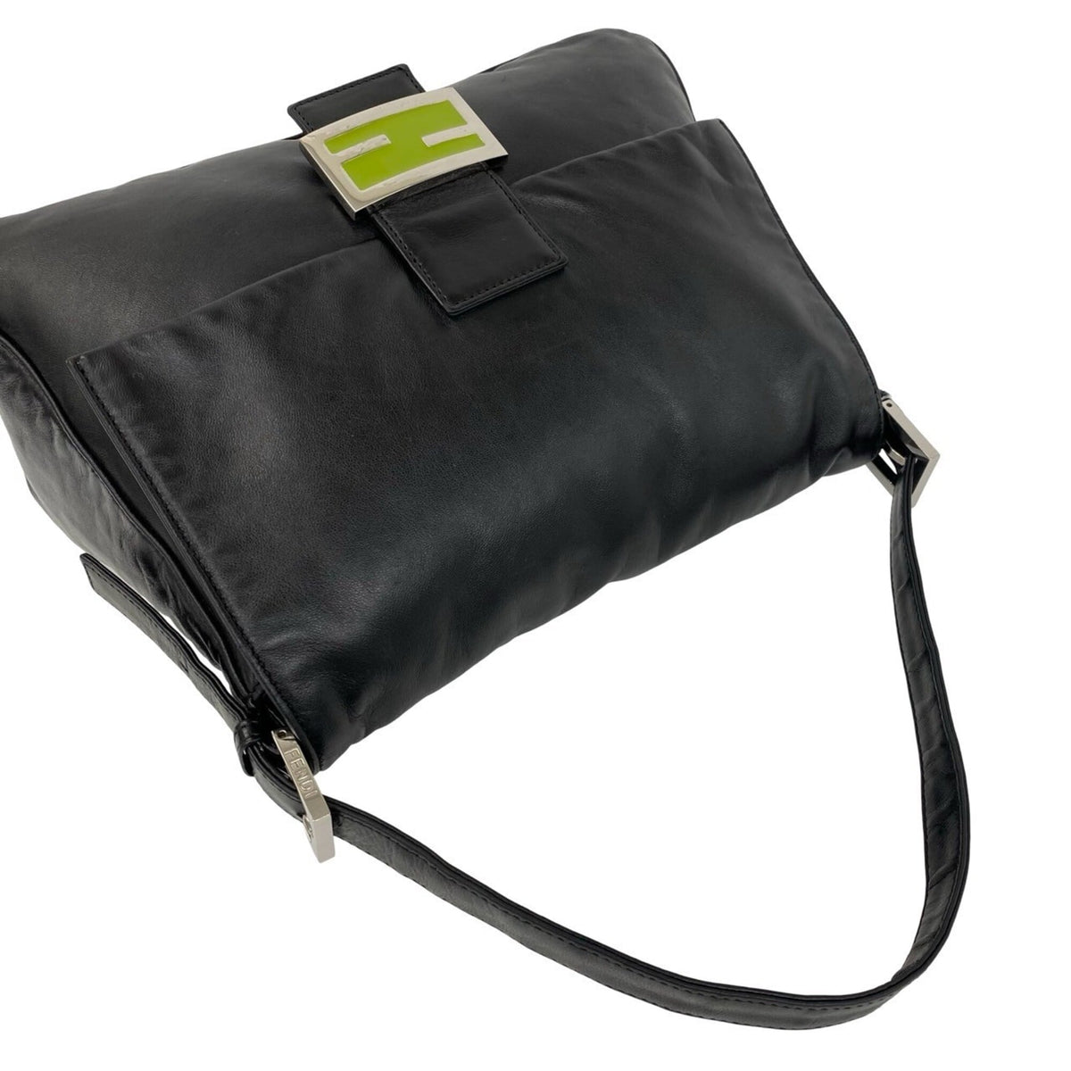 Fendi Black Leather Handbag Shoulder Bag (Pre-Owned)