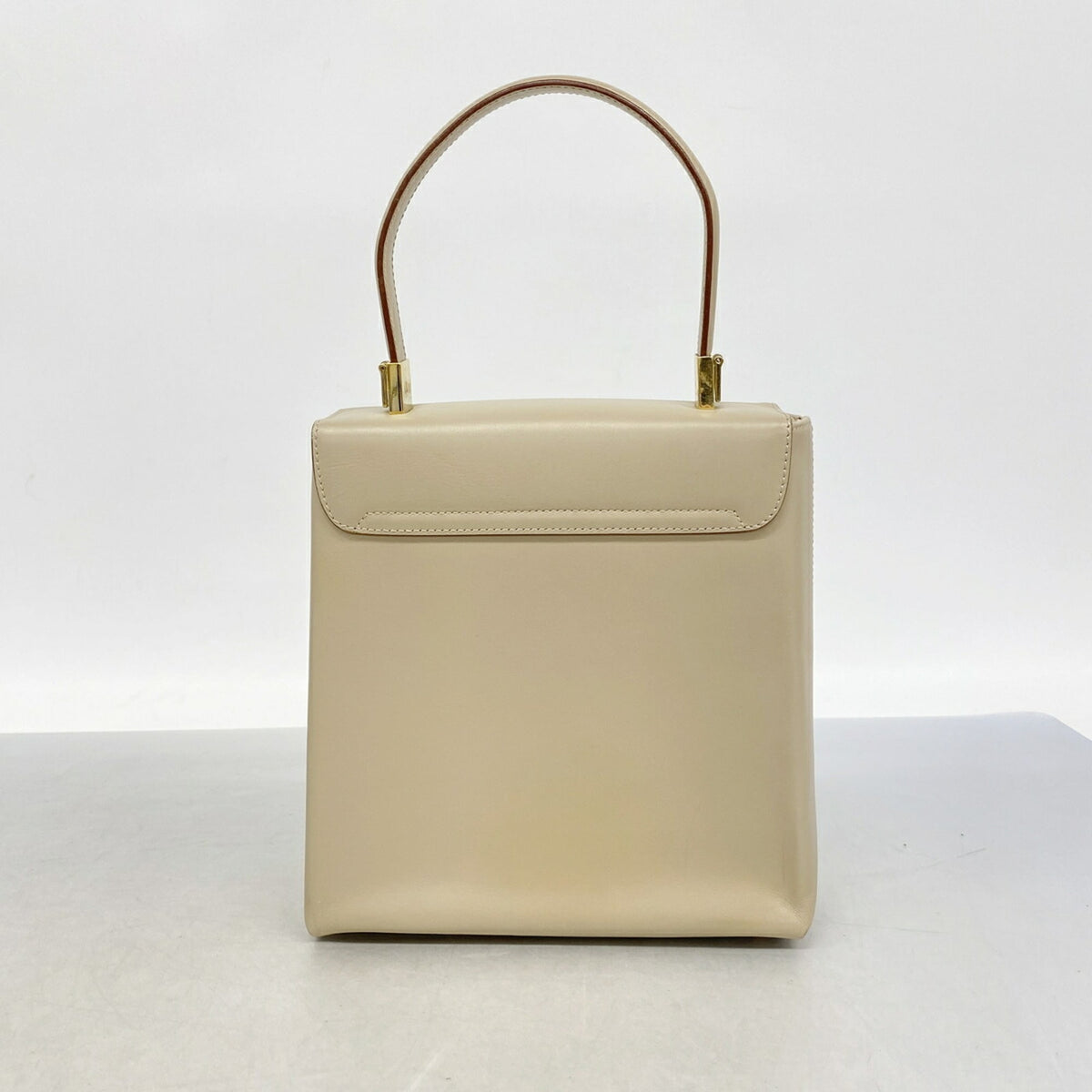 Salvatore Ferragamo Beige Leather Handbag (Pre-Owned)