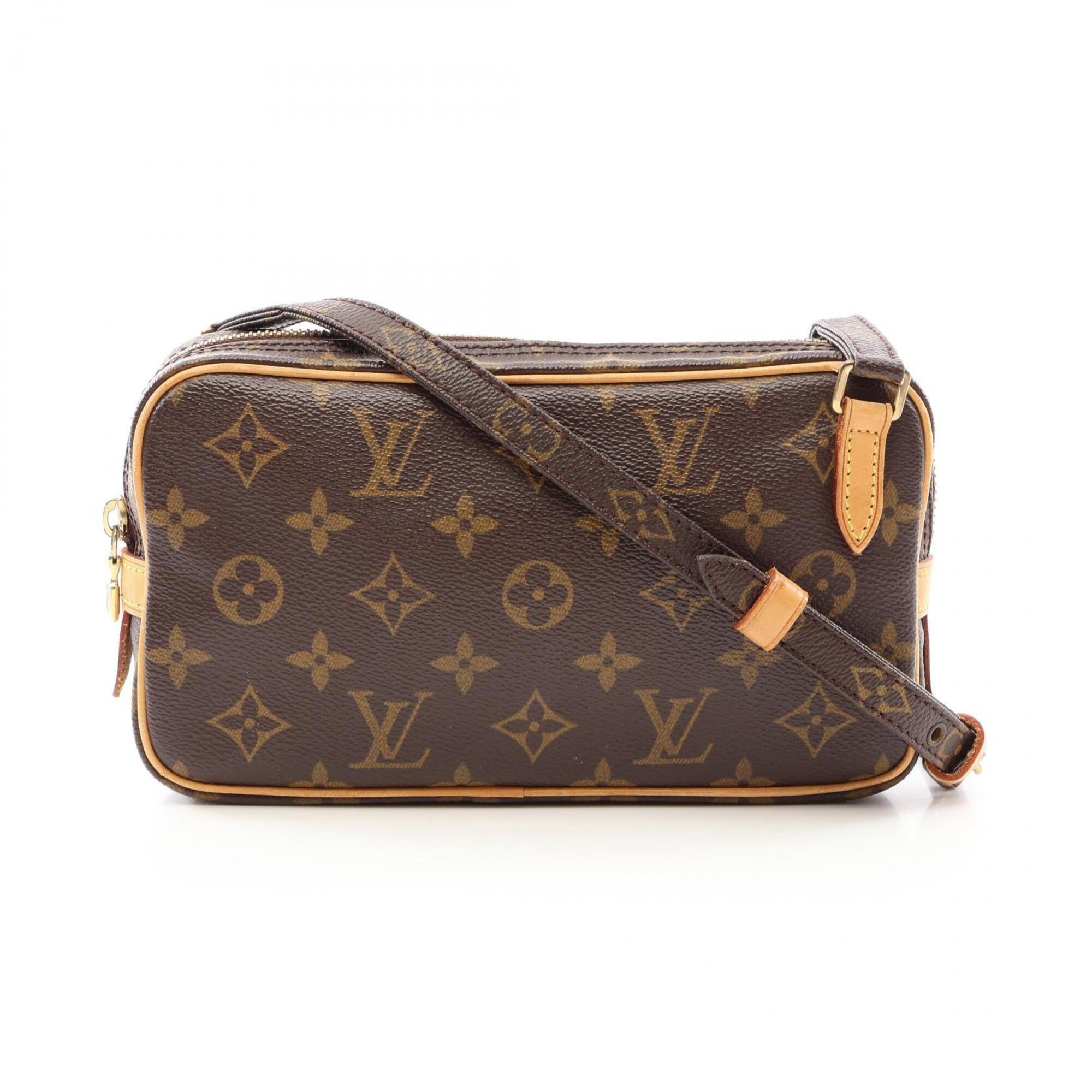 Louis Vuitton Brown Monogram Coated Canvas Handbag Shoulder Bag (Pre-Owned)