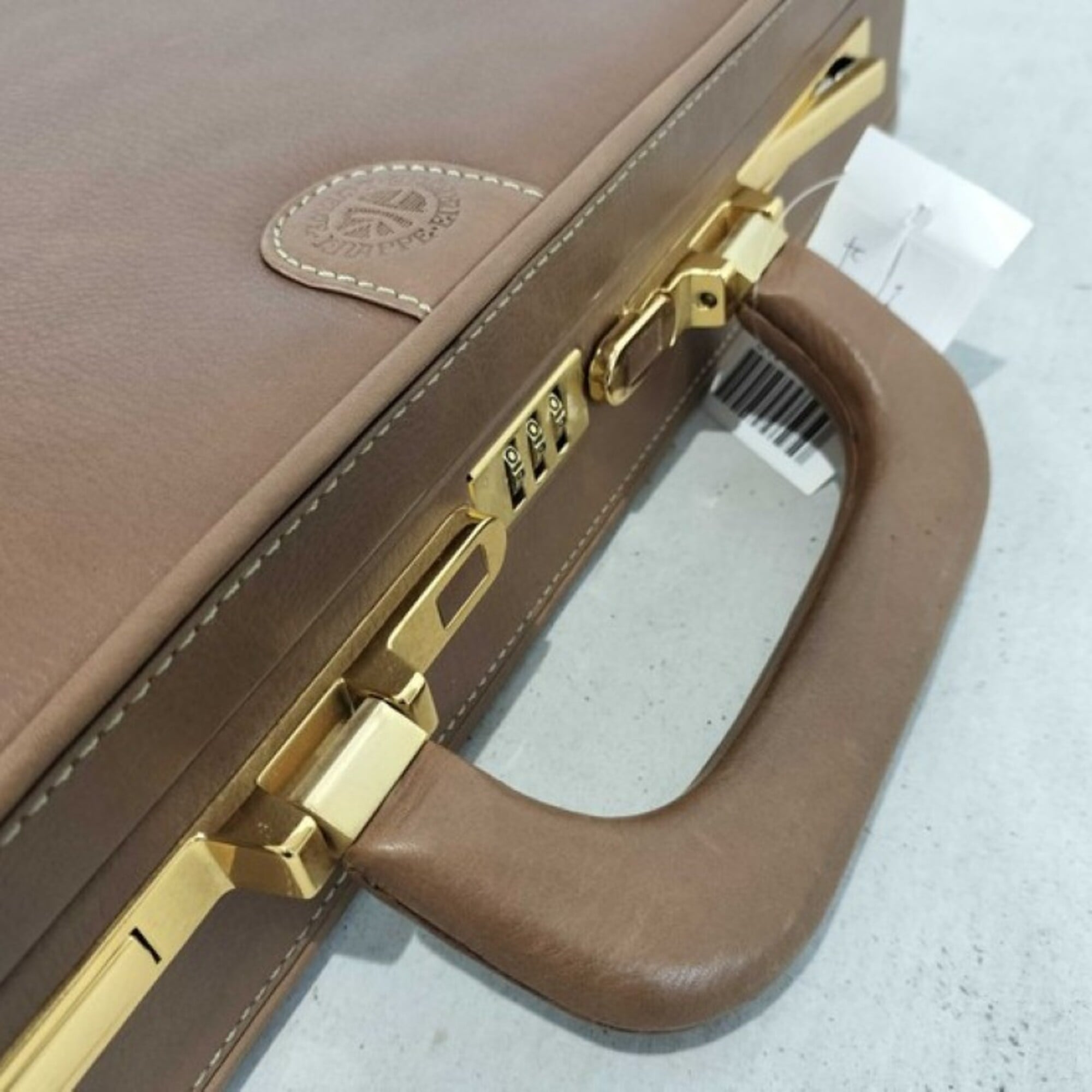 Loewe Brown Leather Attaché Case Briefcase (Pre-Owned)