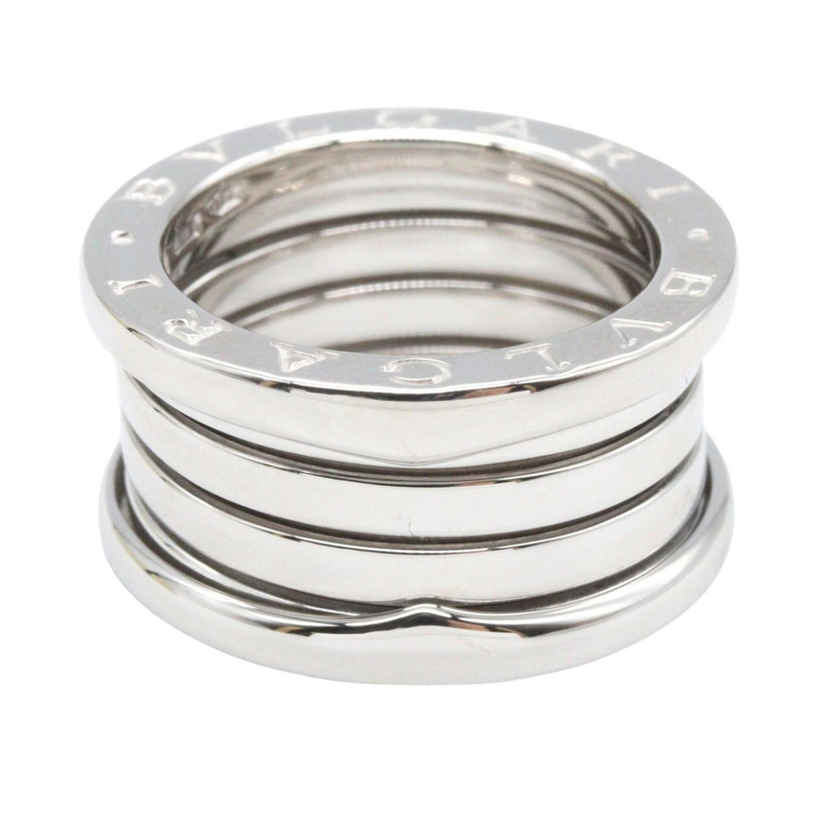 Bvlgari Silver White Gold (18K) Band Ring (Pre-Owned)
