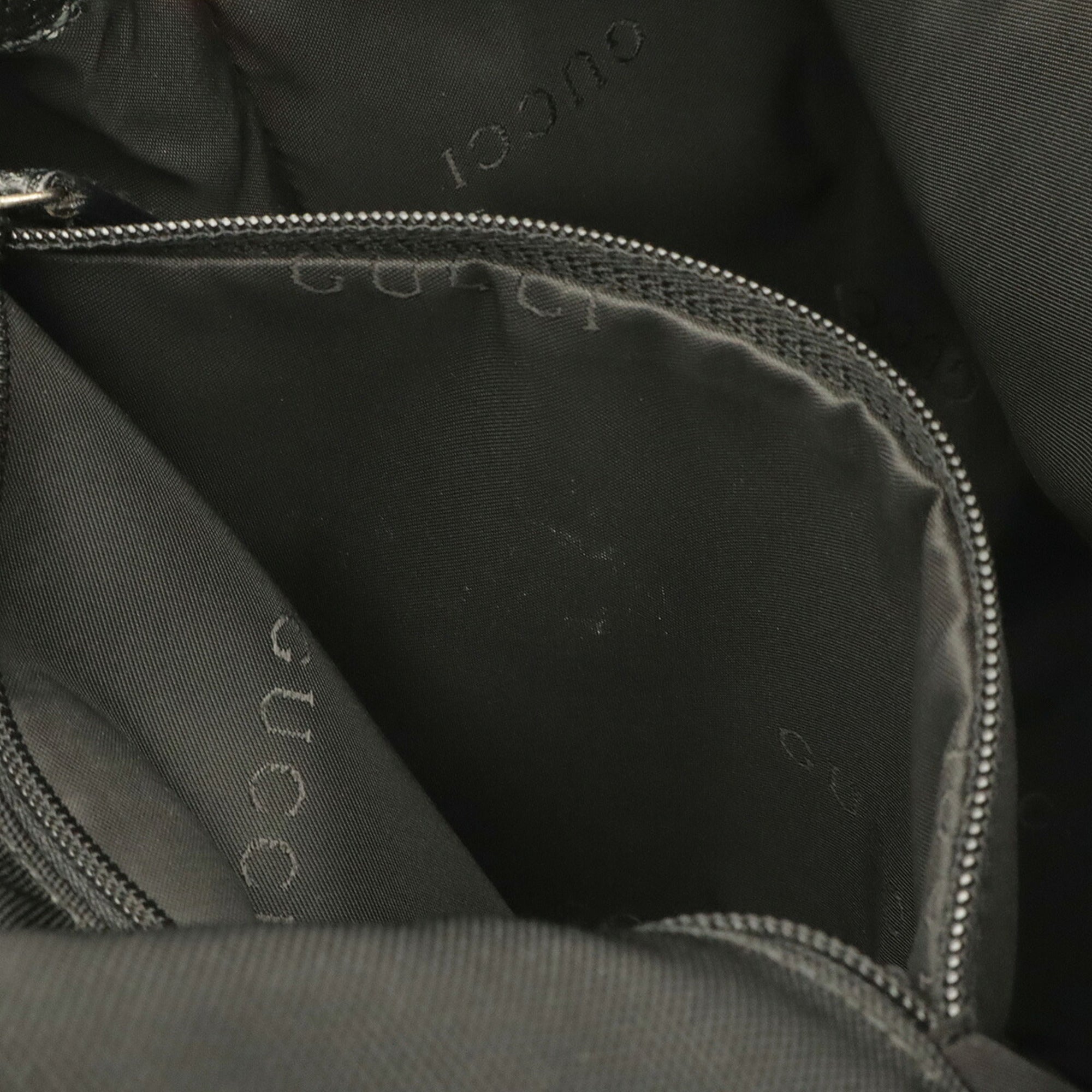 Gucci Black Nylon Leather Backpack (Pre-Owned)
