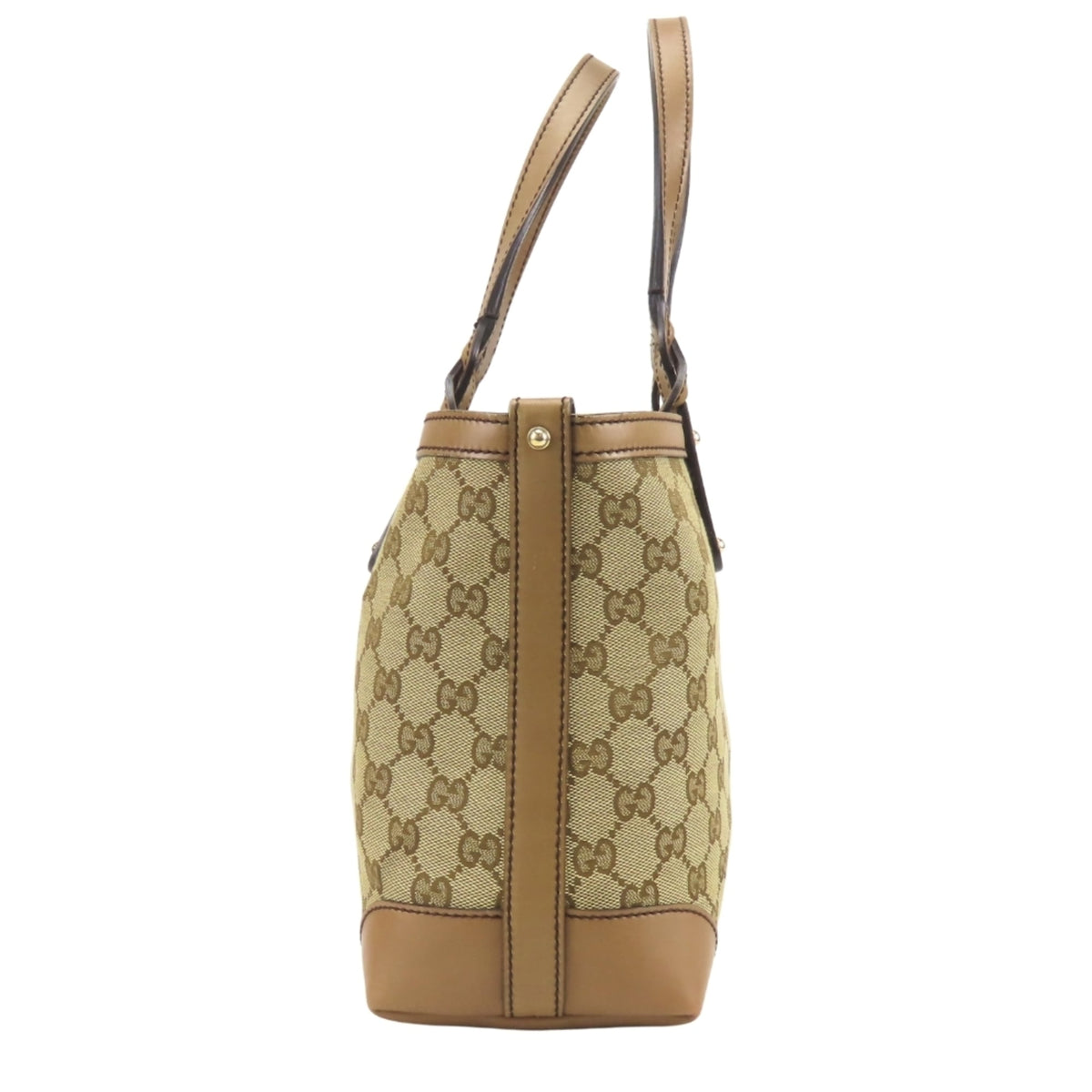 Gucci Brown Gg Canvas Pouch Tote Bag (Pre-Owned)