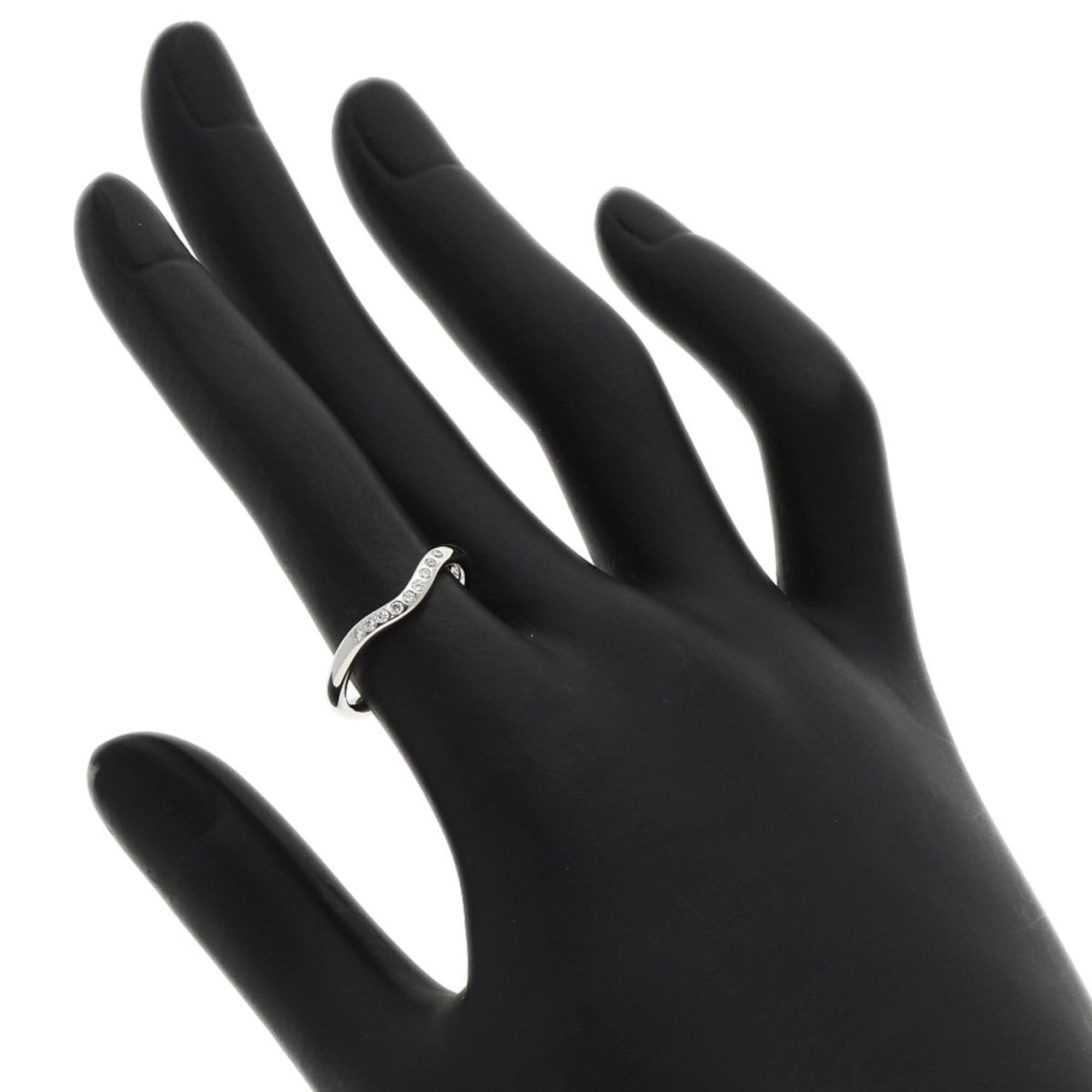 Tiffany Platinum Platinum 950 Band Ring (Pre-Owned)