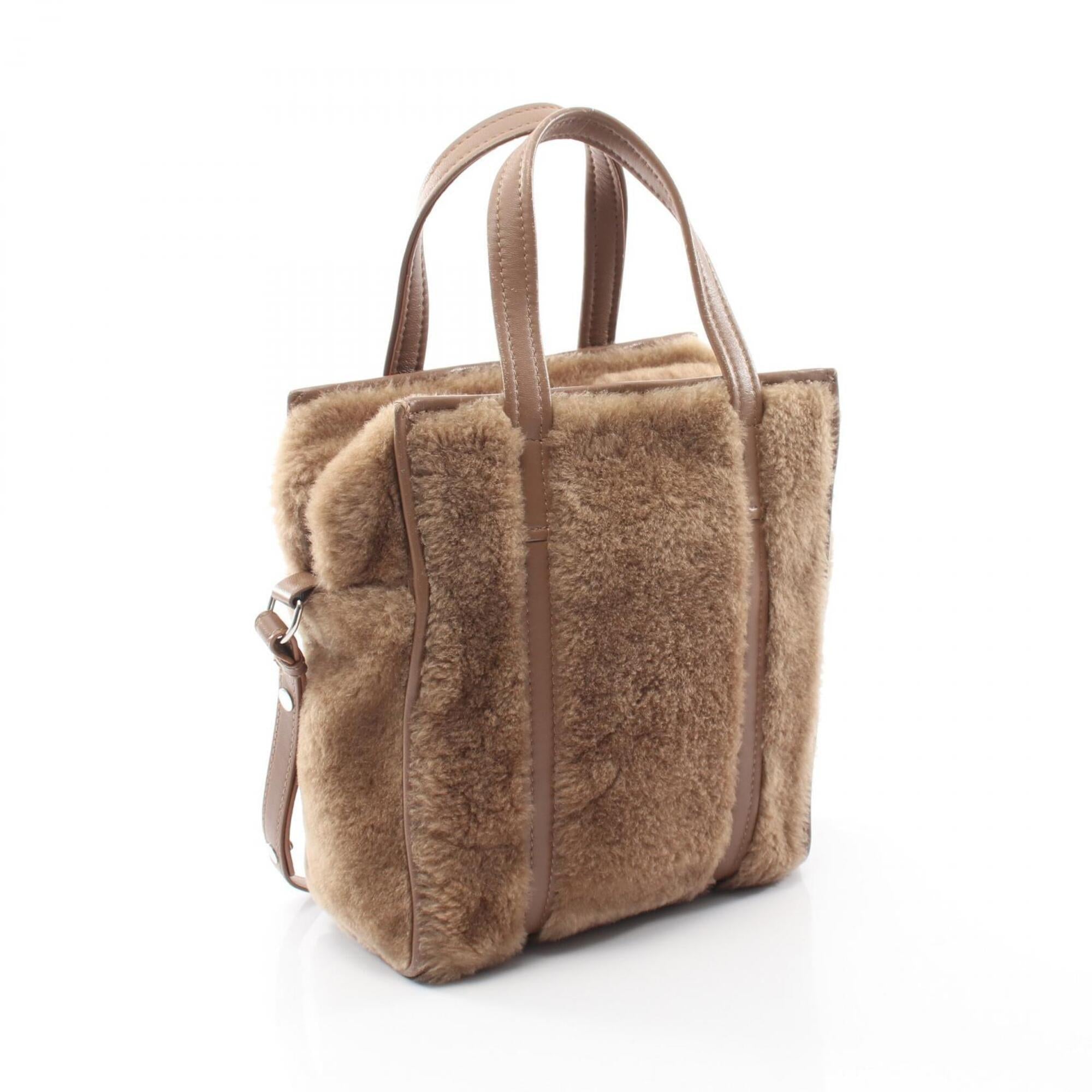 Balenciaga Brown Leather Handbag Tote Bag (Pre-Owned)