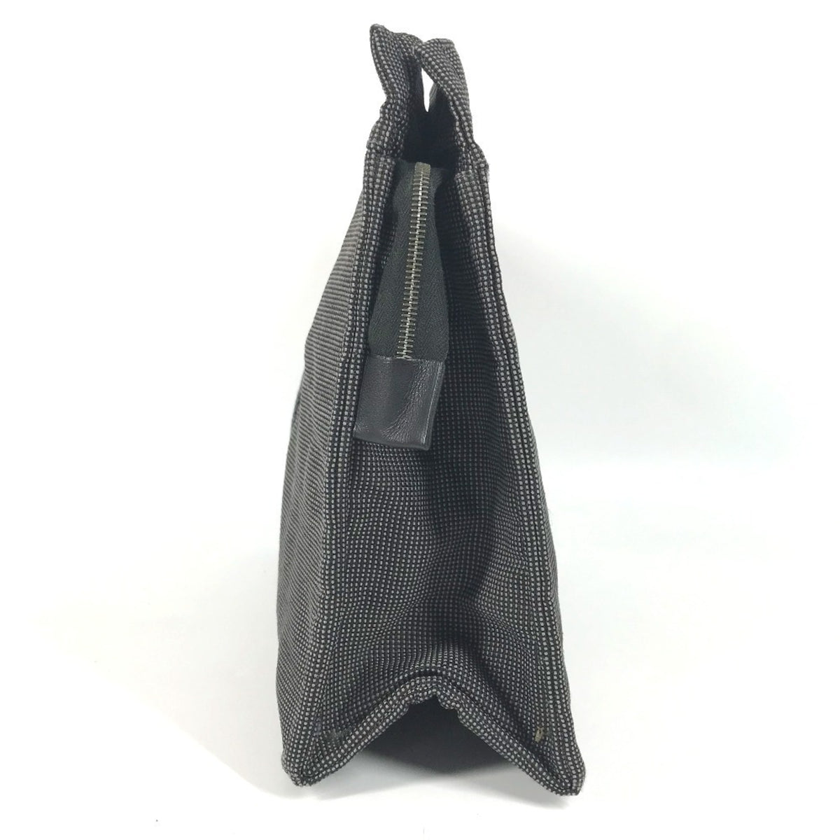 Hermes Her Line Gray Cotton Clutch Bag (Pre-Owned)