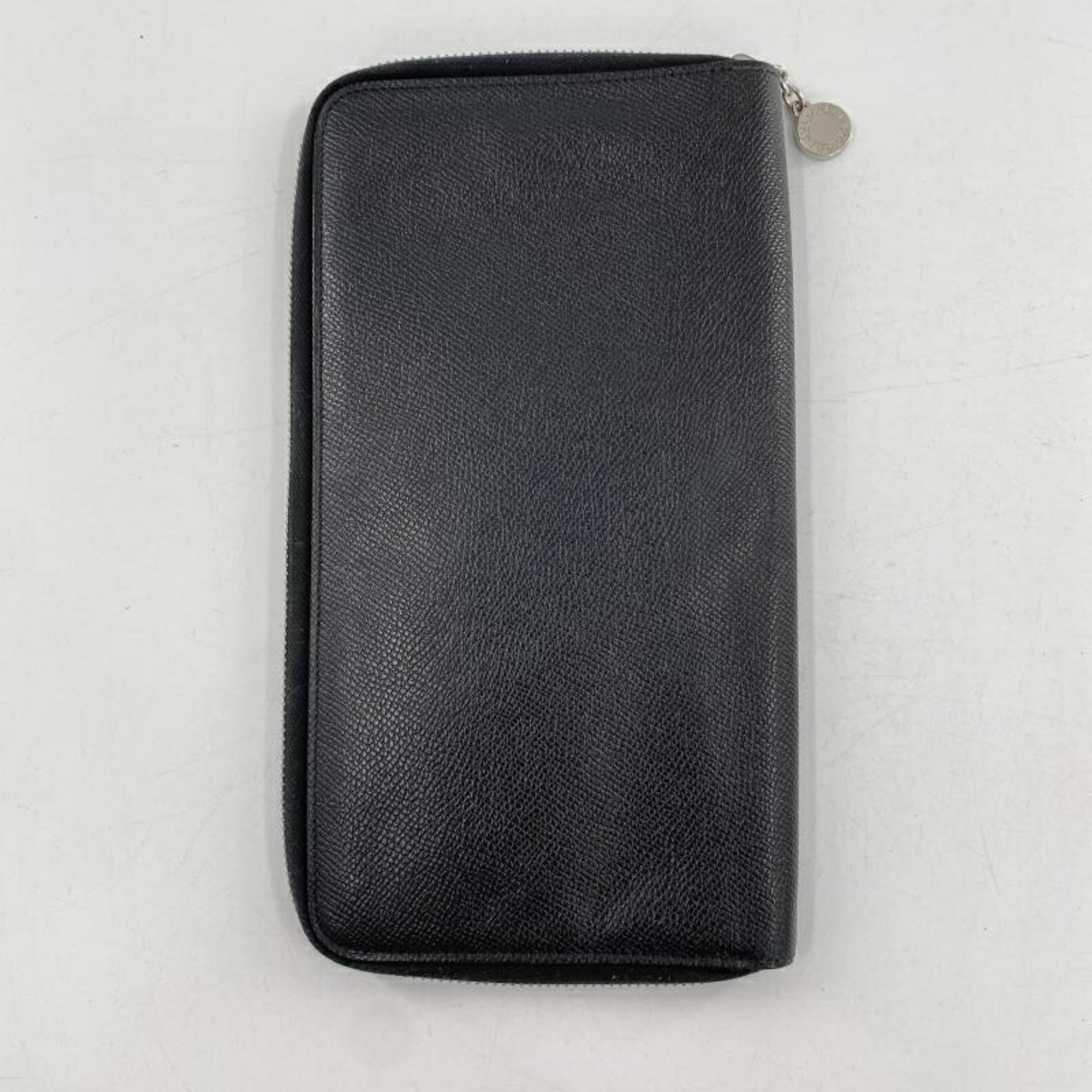 Bvlgari Black Leather Long Wallet (Bi-Fold) (Pre-Owned)