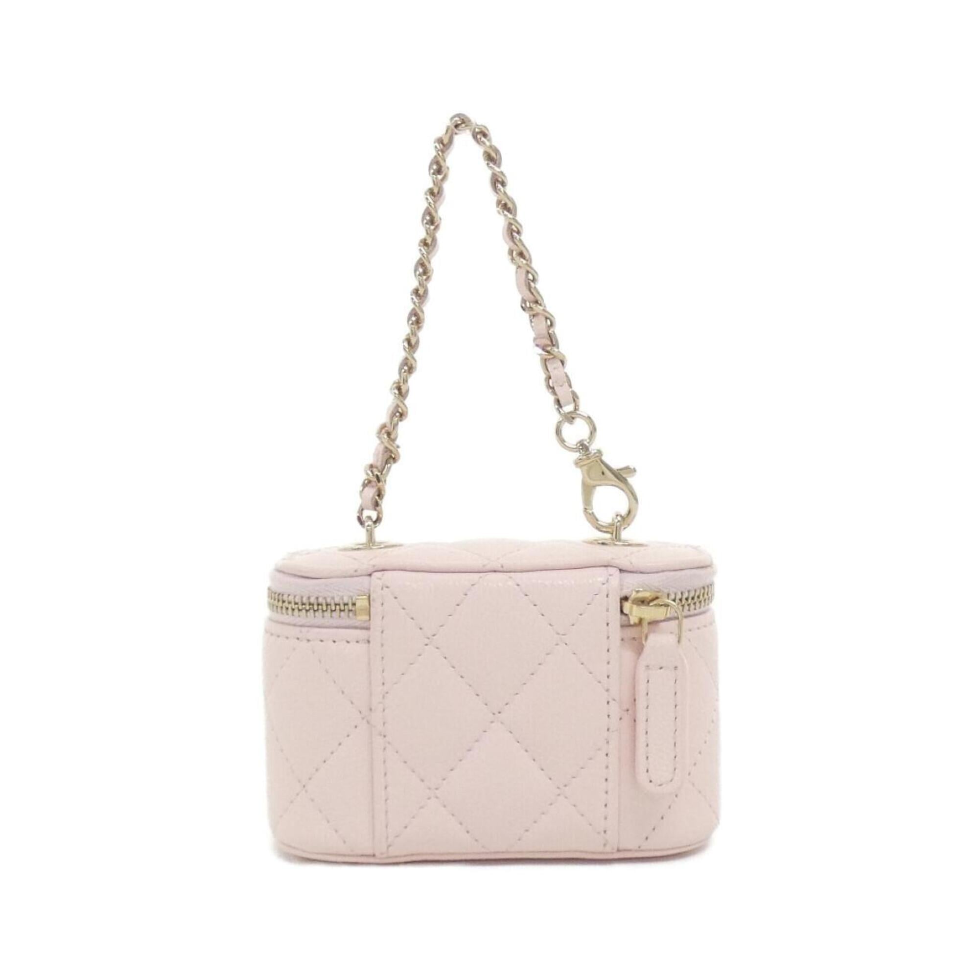 Chanel Pink Grained Calfskin Pouch (Pre-Owned)