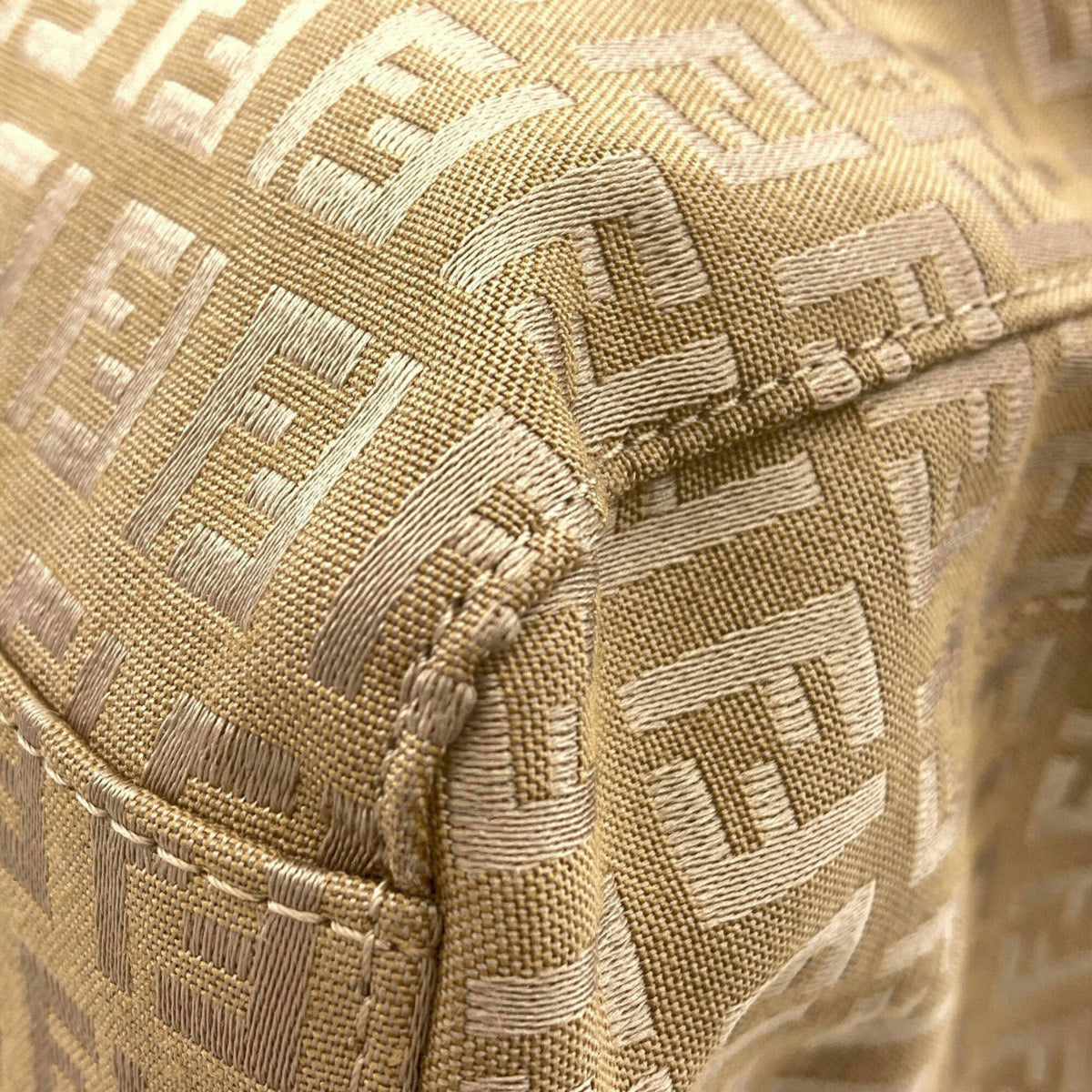 Fendi Brown Canvas Handbag (Pre-Owned)