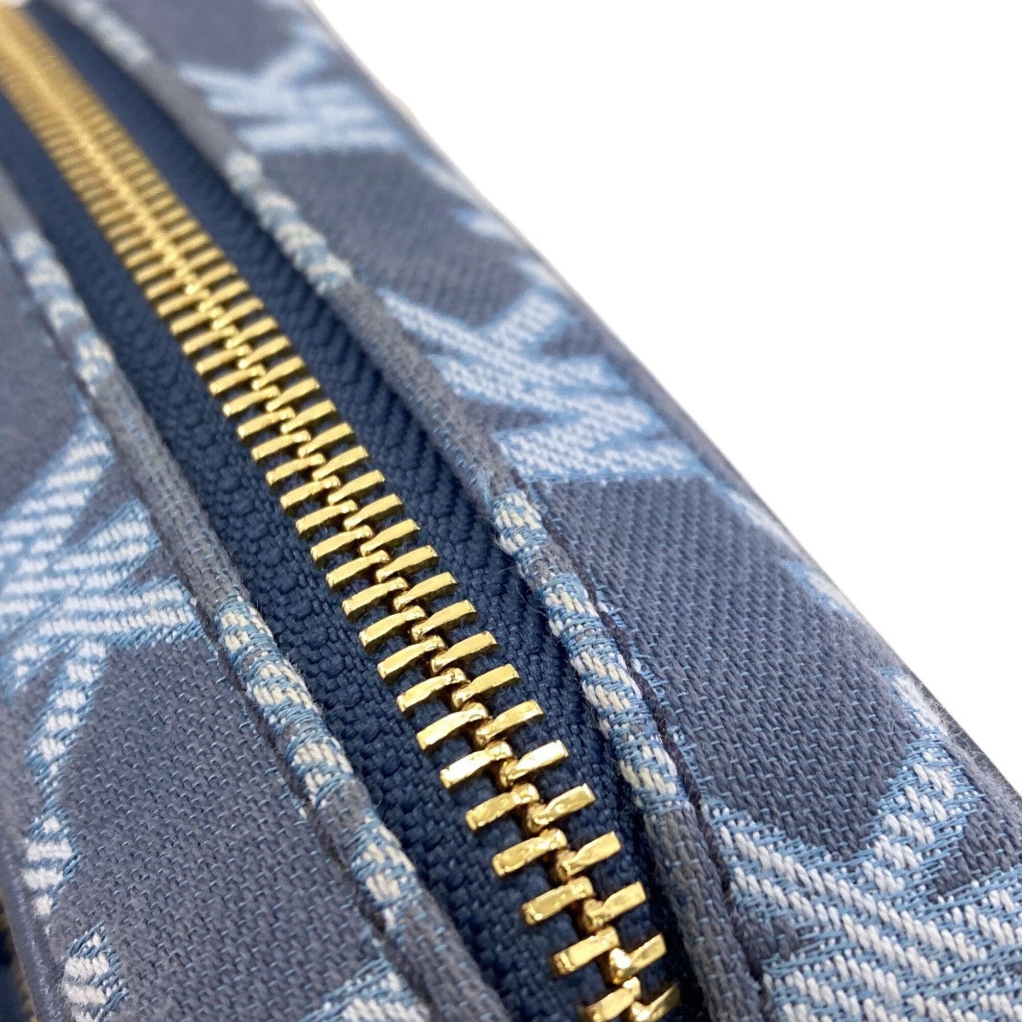 Michael Kors Blue Canvas Pouch Shoulder Bag (Pre-Owned)