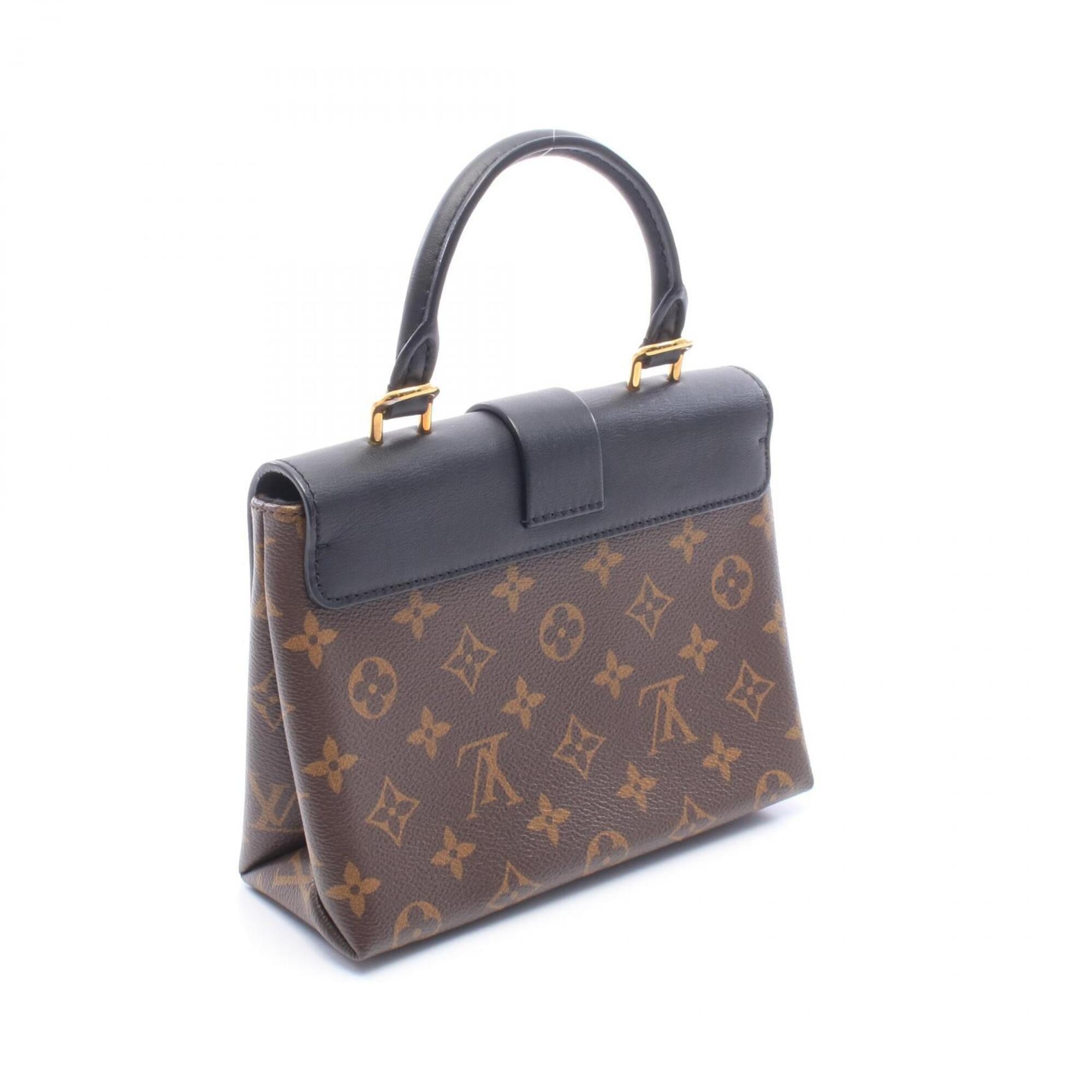 Louis Vuitton Black Brown Monogram Noir Monogram Leather Handbag (Pre-Owned)