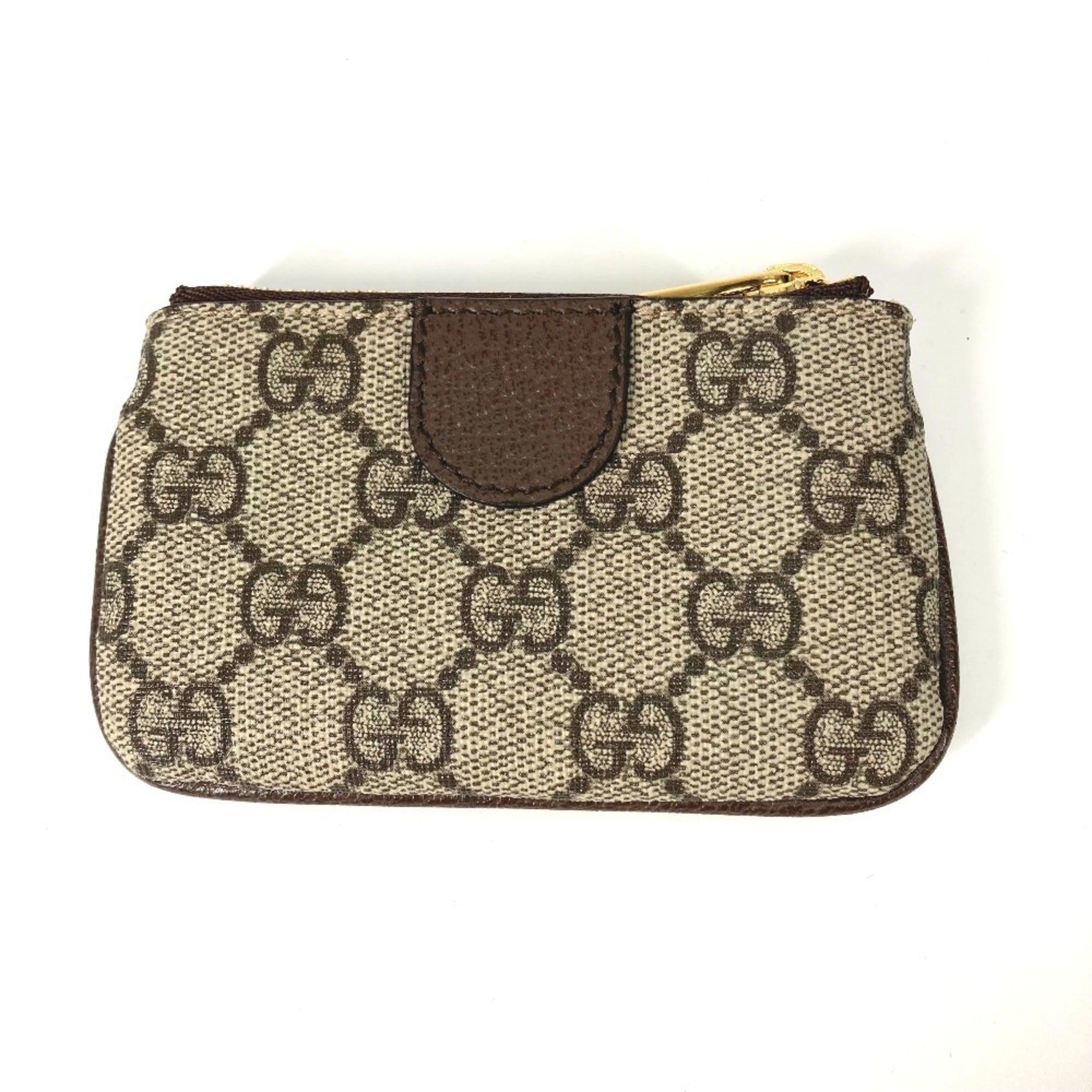 Gucci Beige Gg Supreme Coin Purse/Coin Case (Pre-Owned)