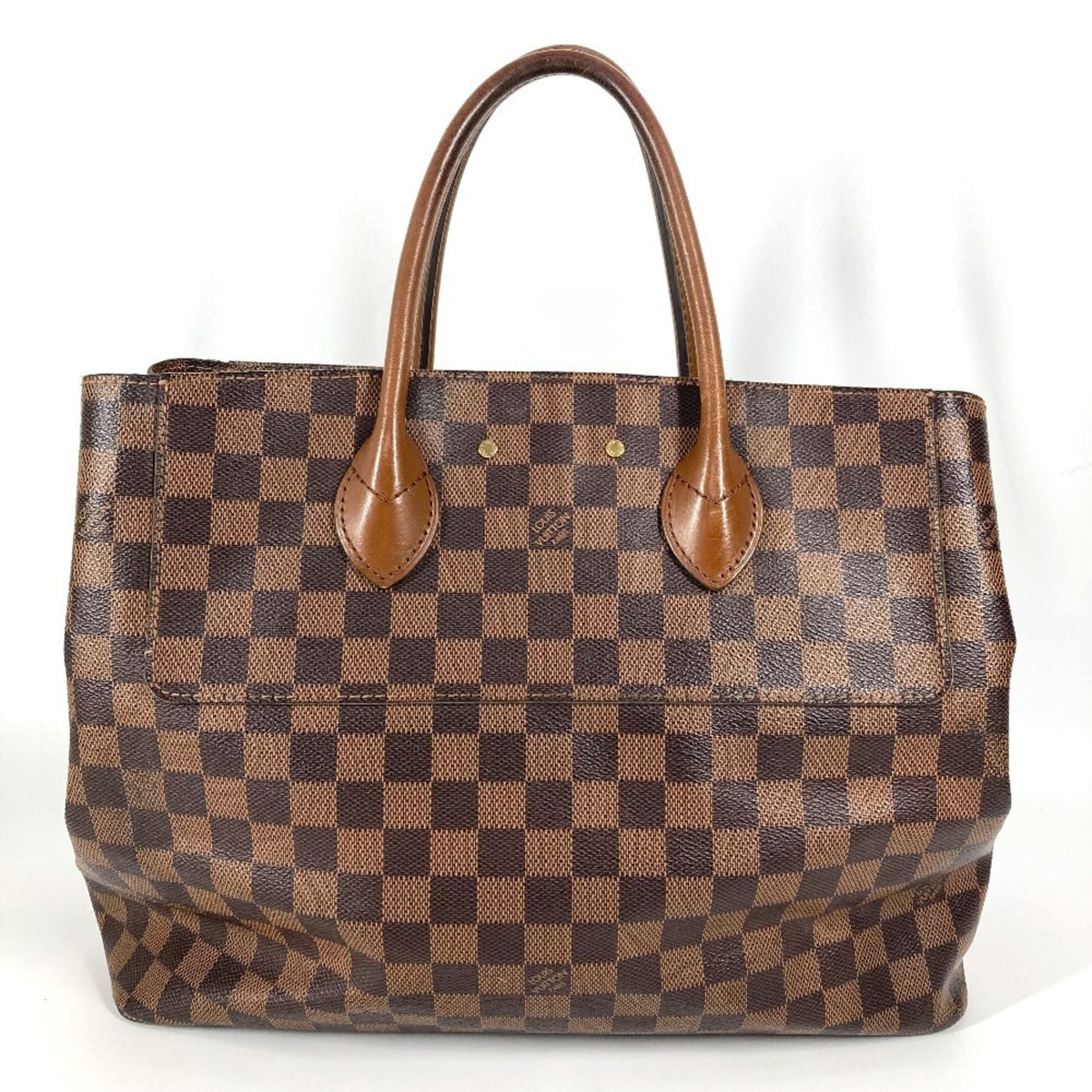 Louis Vuitton Damier Brown Damier Canvas Handbag Tote Bag (Pre-Owned)
