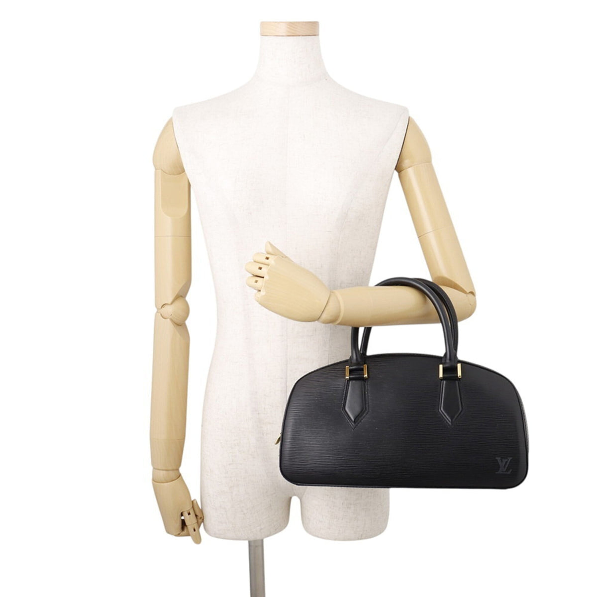 Louis Vuitton Epi Black Noir Epi Leather Handbag (Pre-Owned)