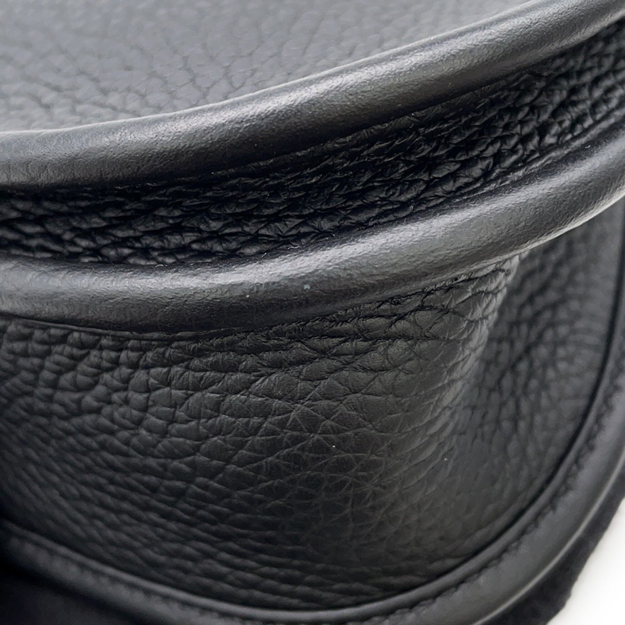 Hermes Kara Black Taurillon Clemence Leather Handbag Shoulder Bag (Pre-Owned)