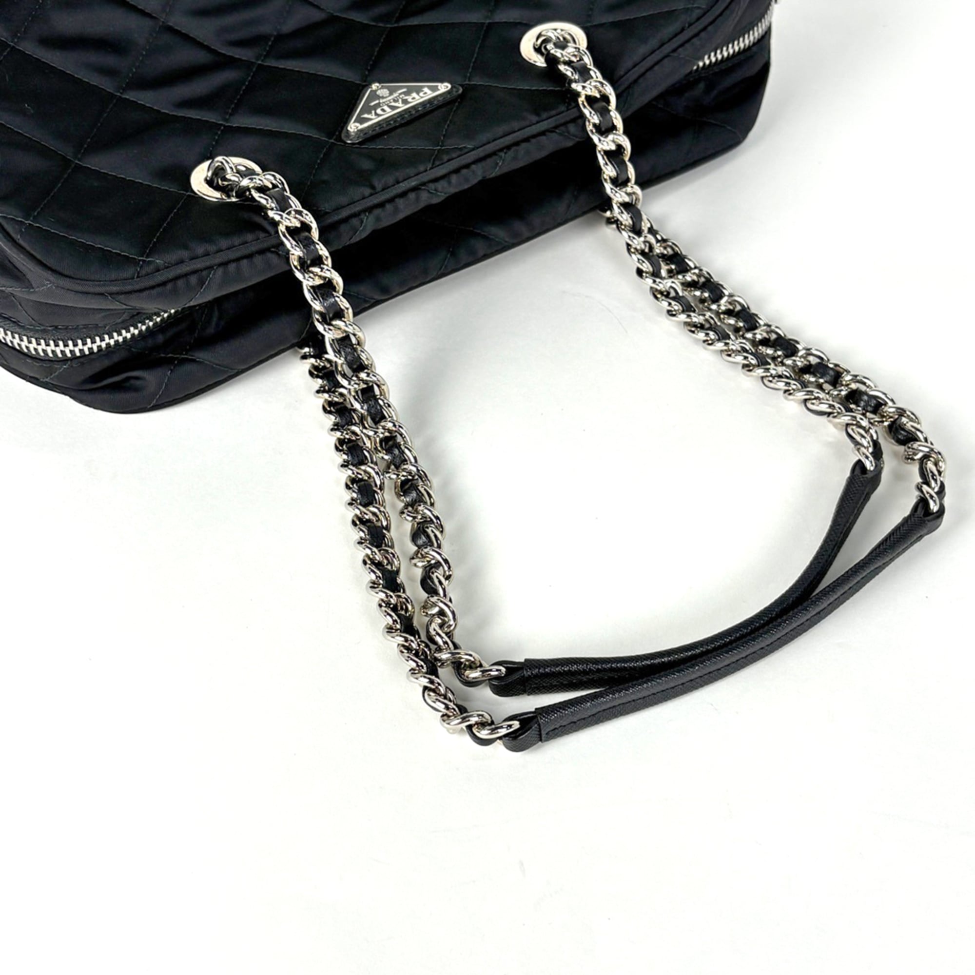 Prada Black Quilting Tote Bag (Pre-Owned)