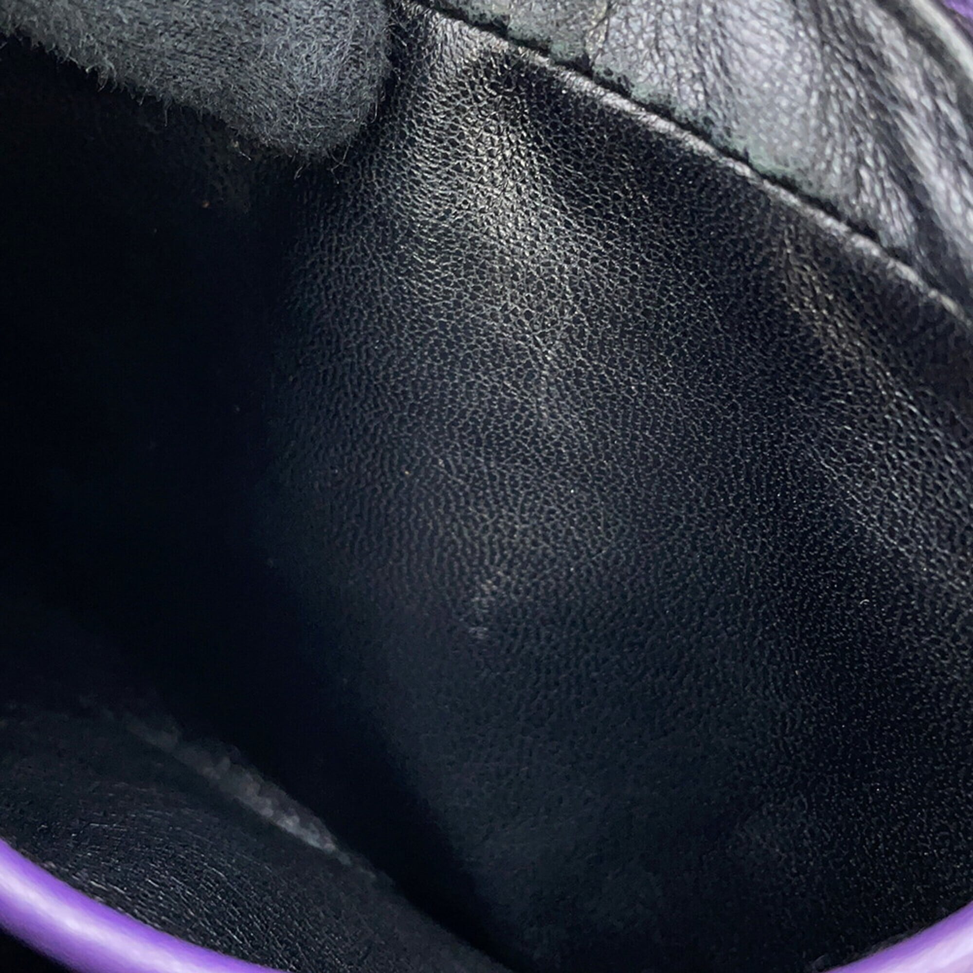 Prada Purple Leather Handbag Shoulder Bag (Pre-Owned)