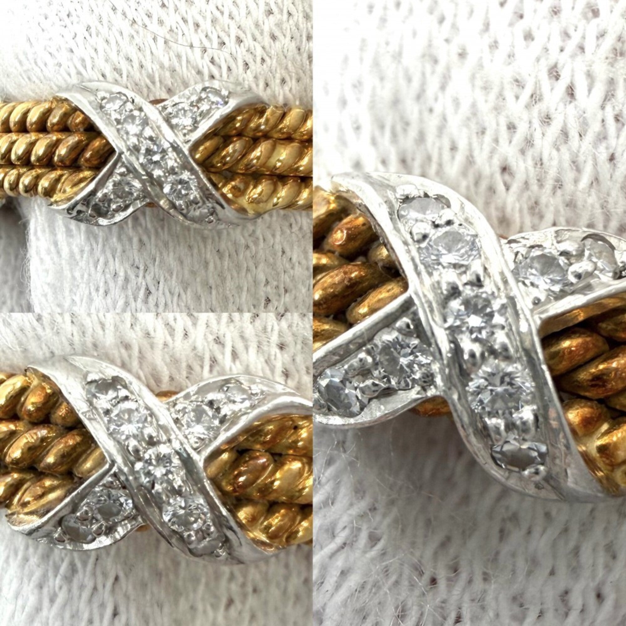 Tiffany White Yellow Platinum 950 Yellow Gold (Pre-Owned)