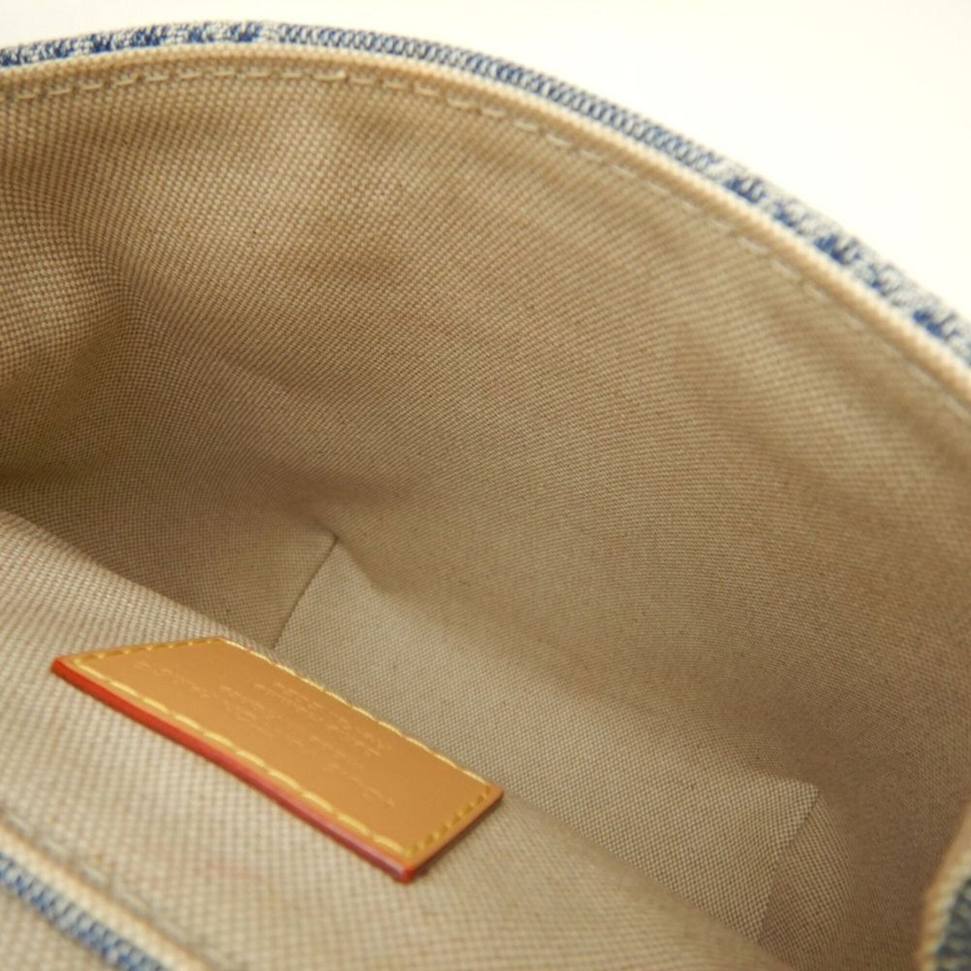 Louis Vuitton Blue Cotton Canvas Cuir Ombre Leather Shoulder Bag (Pre-Owned)