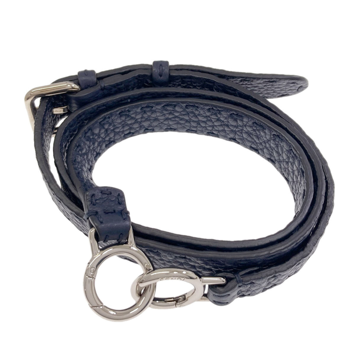 Fendi Navy Leather Handbag (Pre-Owned)