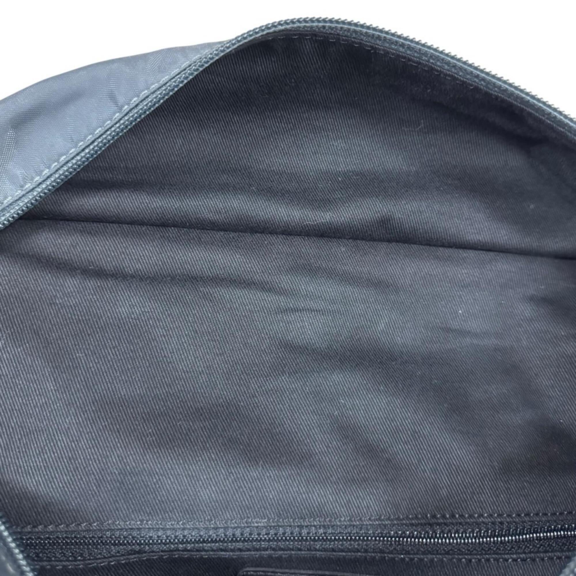Chanel Gray Nylon Leather Tote Bag (Pre-Owned)