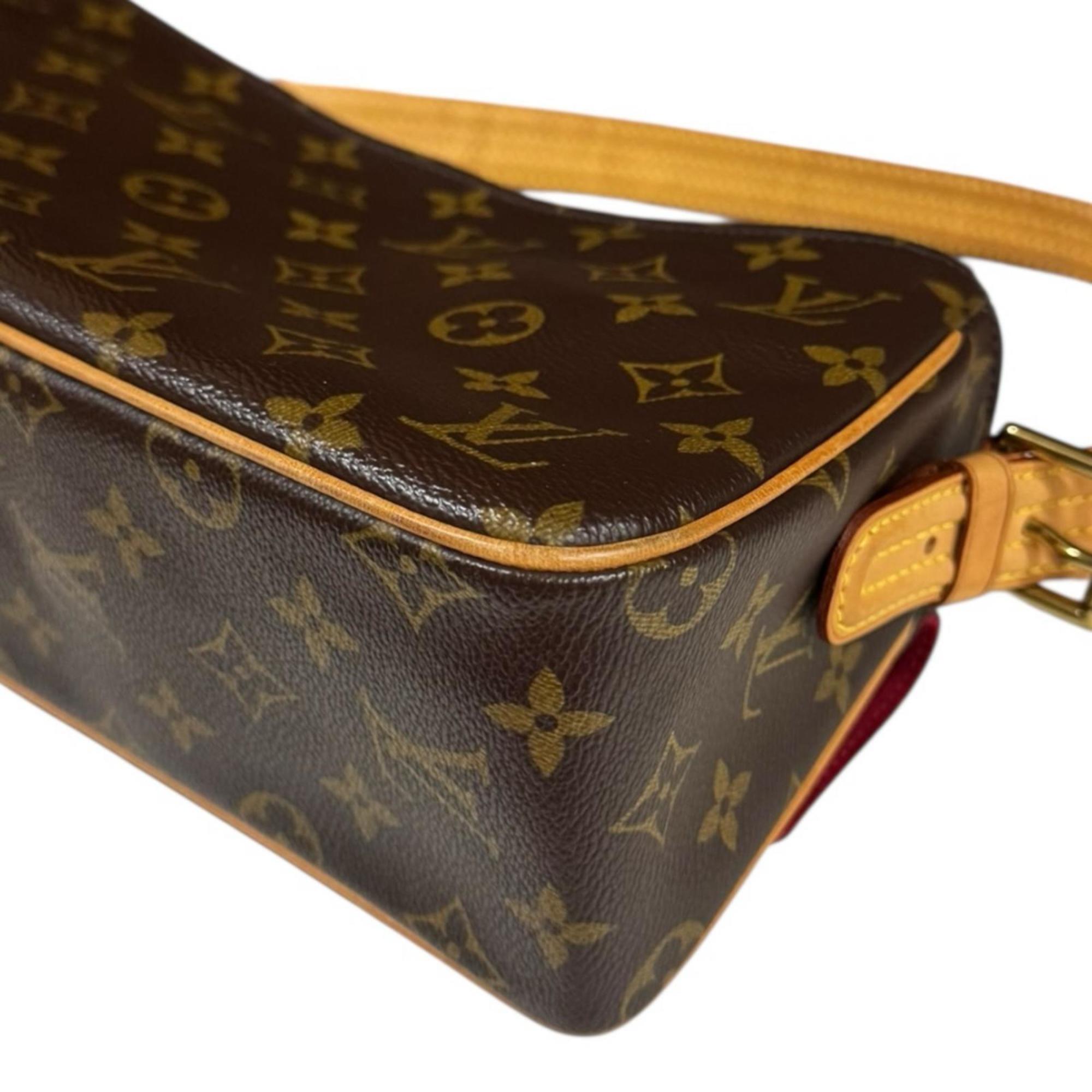 Louis Vuitton Brown Monogram Canvas Shoulder Bag (Pre-Owned)