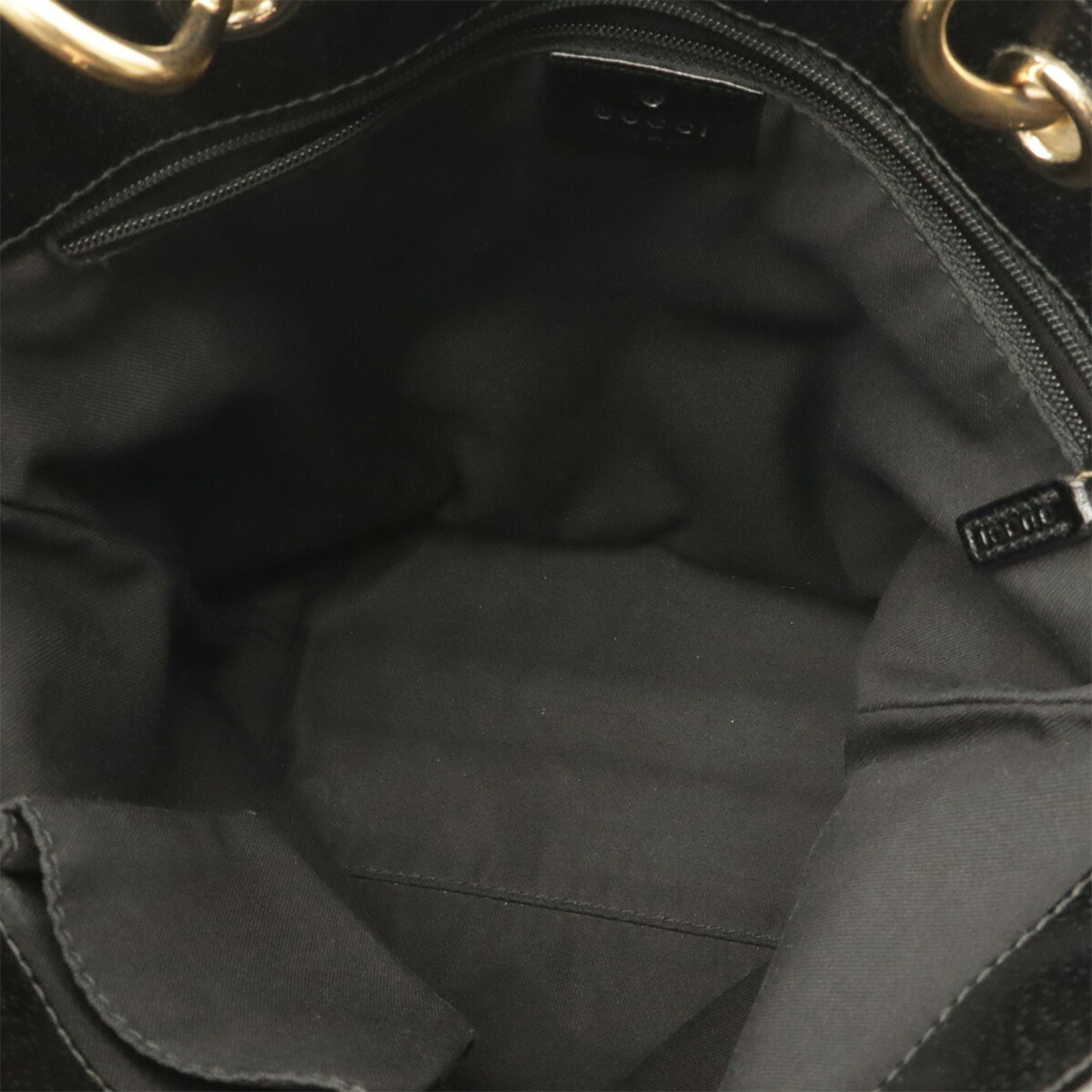 Gucci Black Gg Canvas Handbag Shoulder Bag Tote Bag (Pre-Owned)