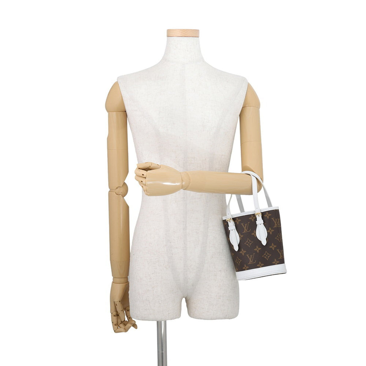 Louis Vuitton Monogram Blanc Brown Monogram Handbag Shoulder Bag (Pre-Owned)