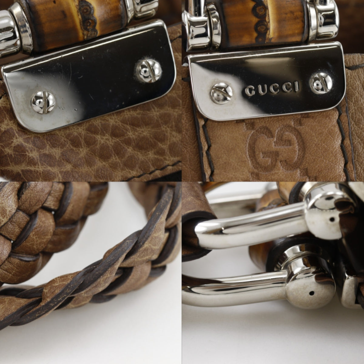 Gucci Brown Leather Tote Bag (Pre-Owned)